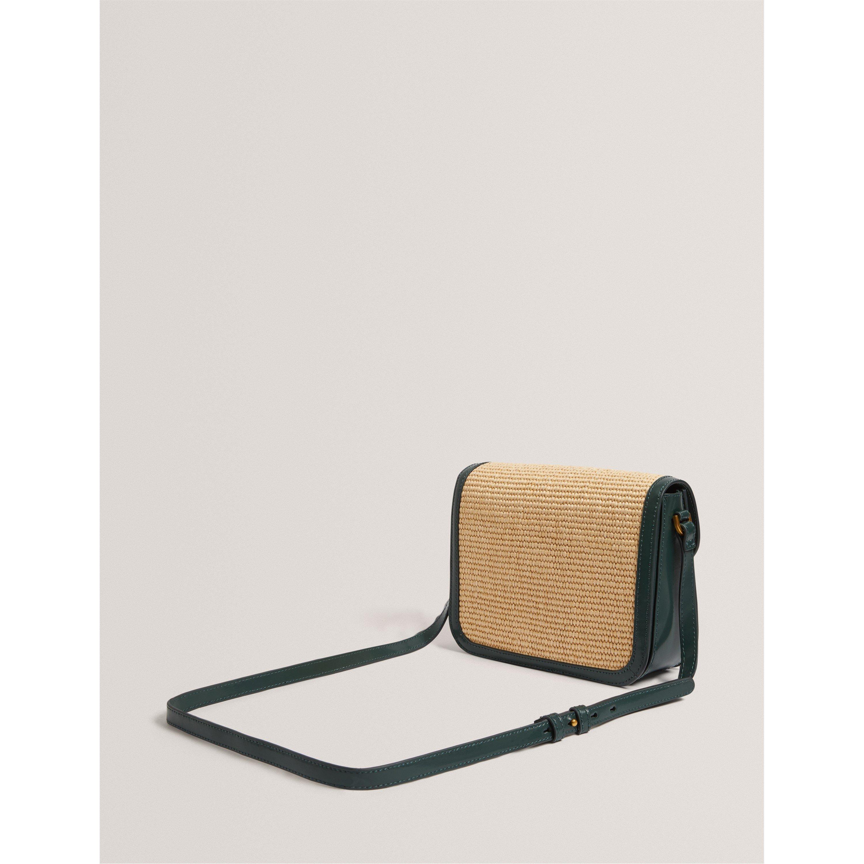 Mid-Green - Ted Baker - Women's Raffia Cross Body Bag - 2
