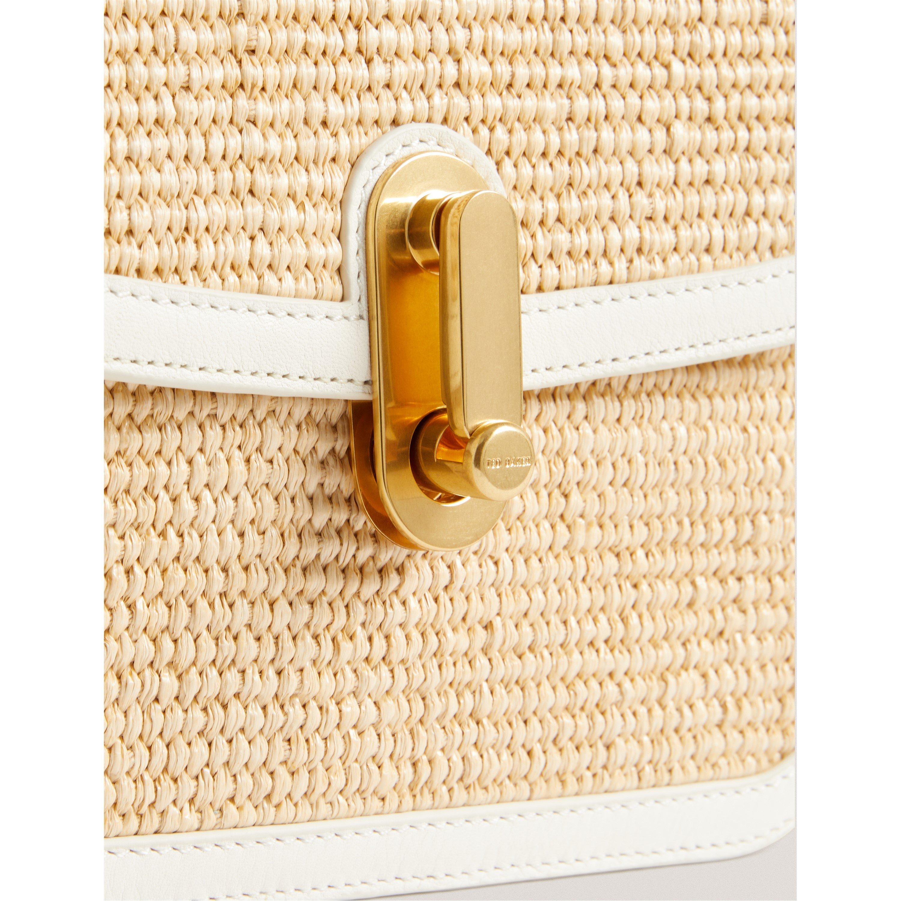 Ecru - Ted Baker - Women's Raffia Cross Body Bag - 3