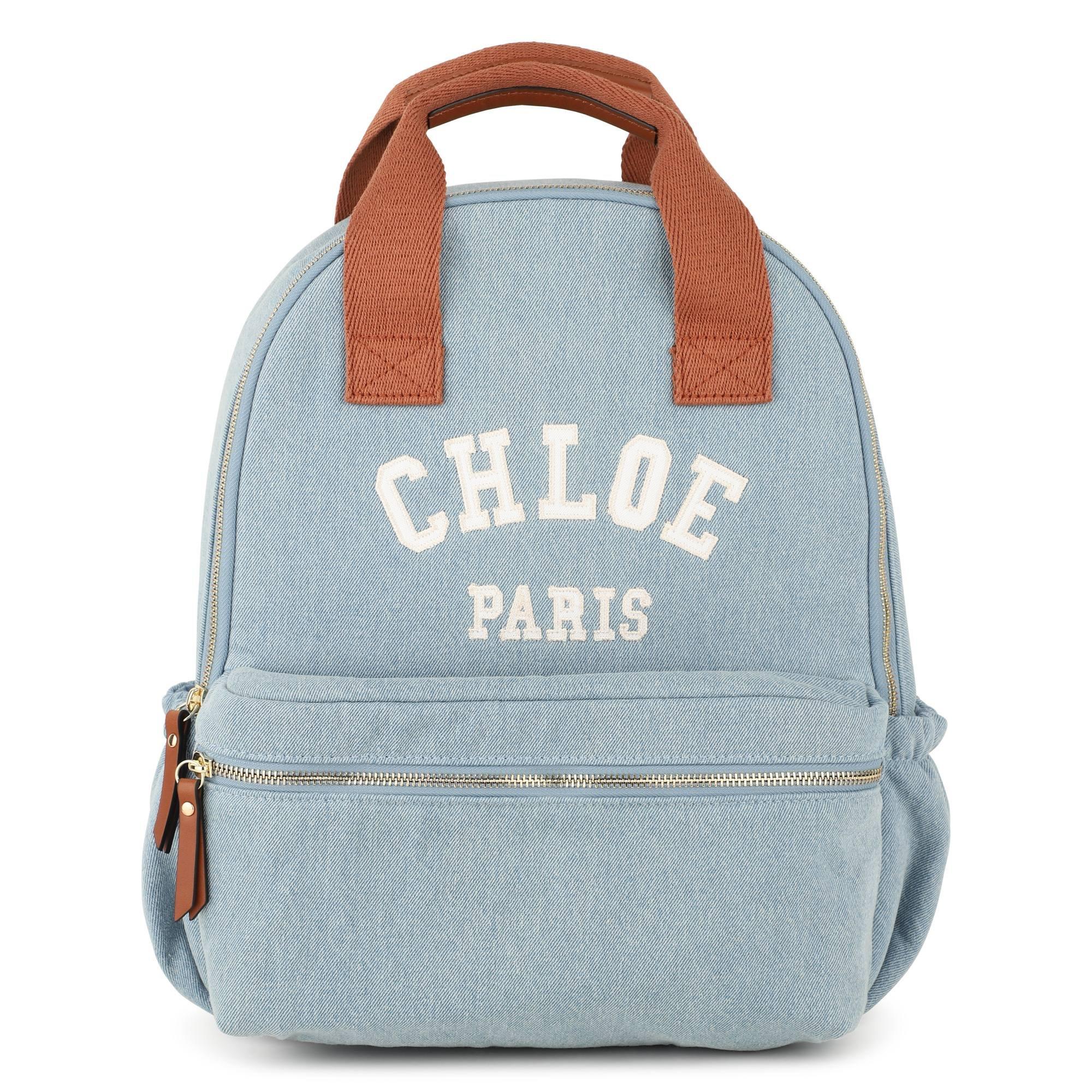 Denim Blue - Chloe - Chloe Lgo Backpack Jn62 - 1