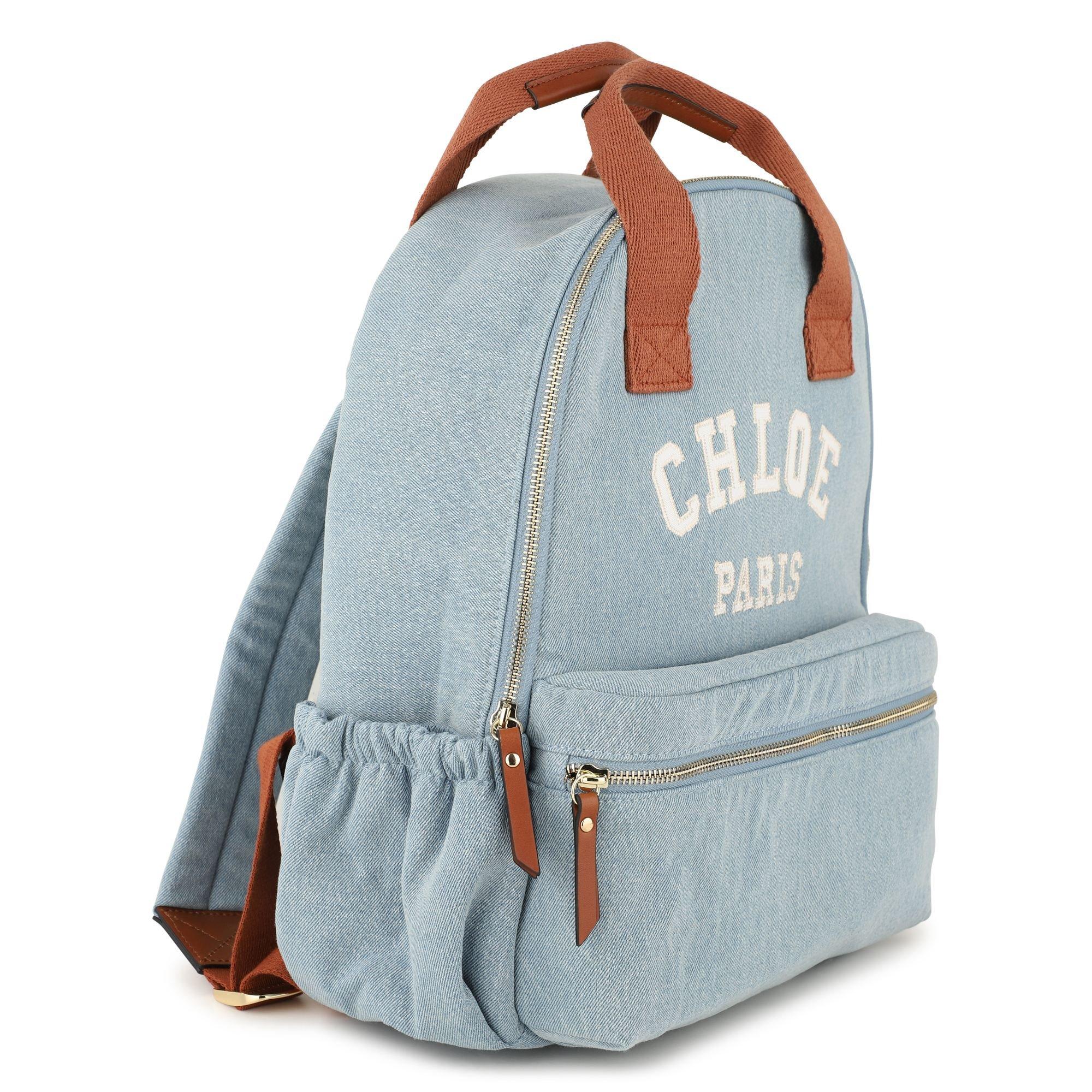 Denim Blue - Chloe - Chloe Lgo Backpack Jn62 - 2