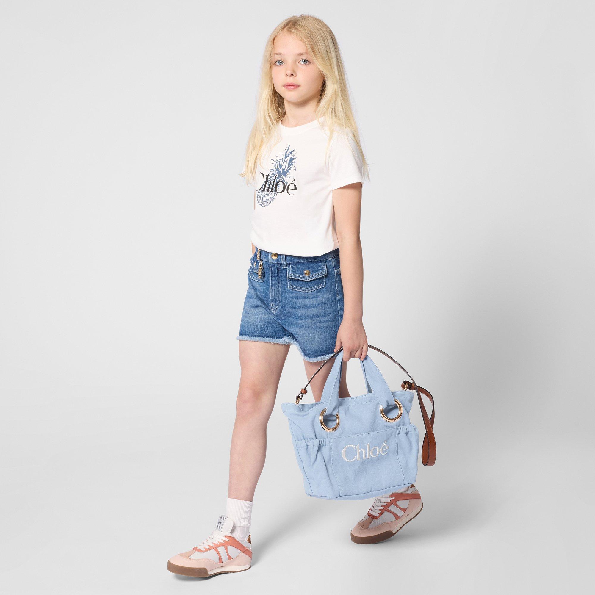 Denim Blue - Chloe - Kids' Shoulder Bag - 4