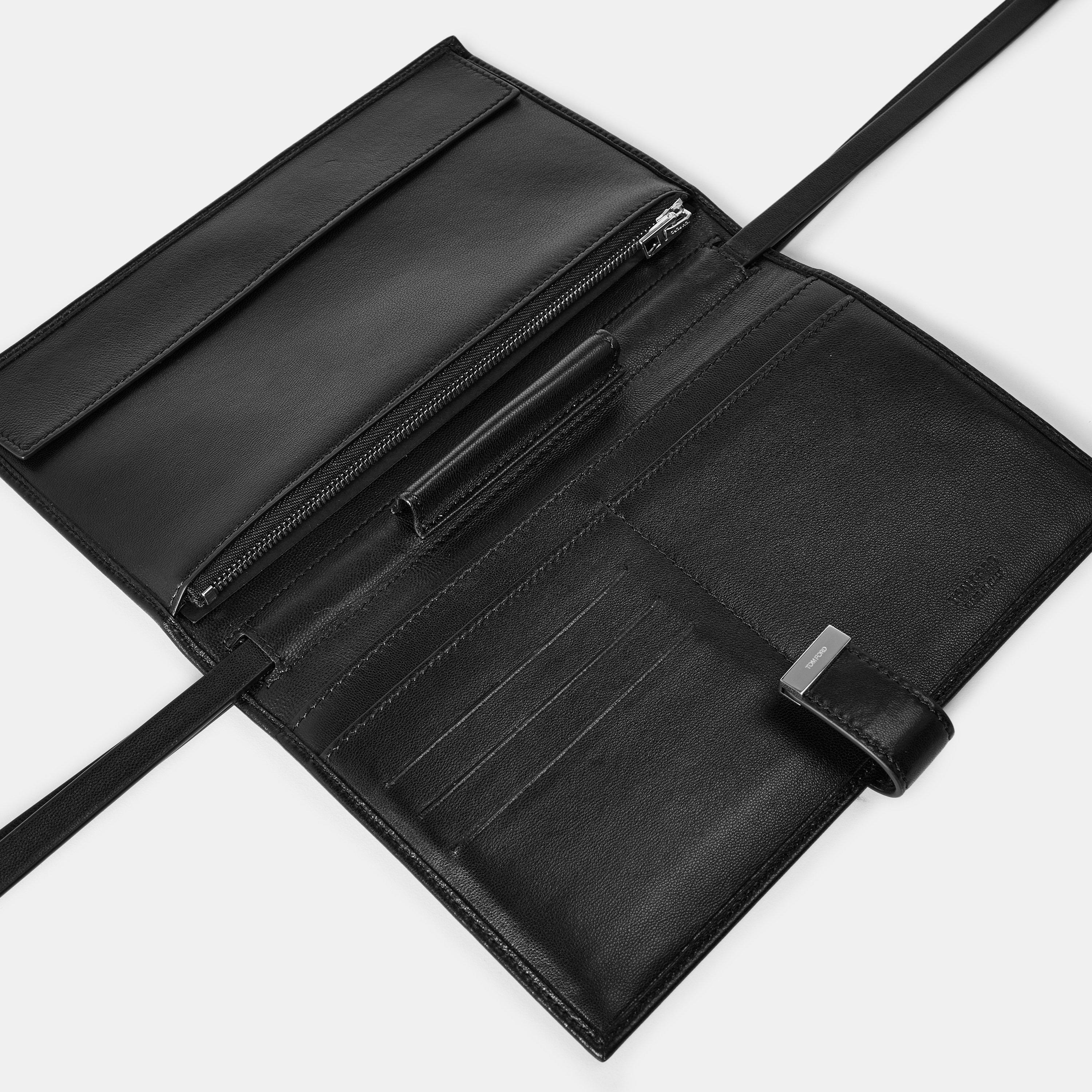 Black - Tom Ford - Women's Crossbody Wallet On Chain - 4