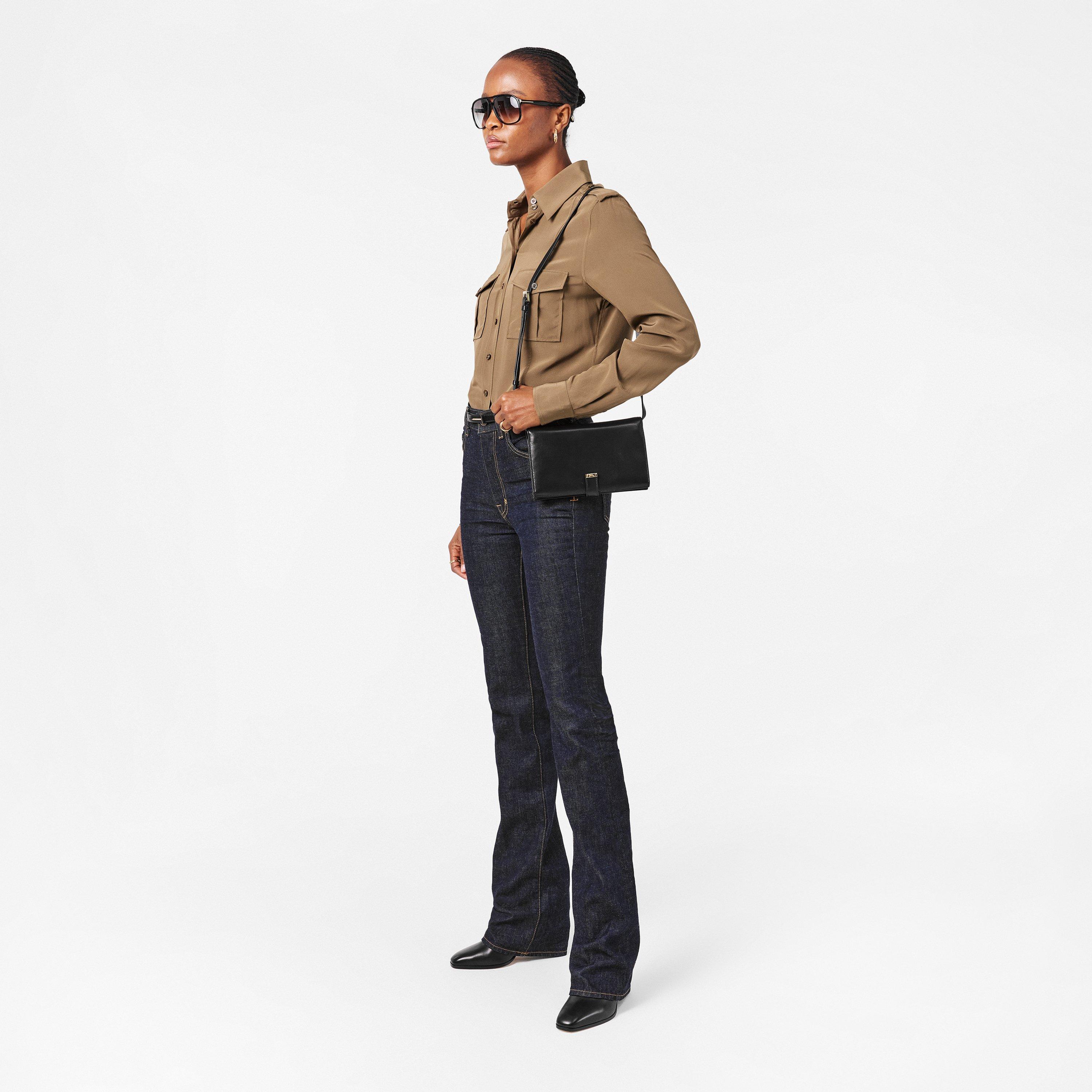 Black - Tom Ford - Women's Crossbody Wallet On Chain - 5