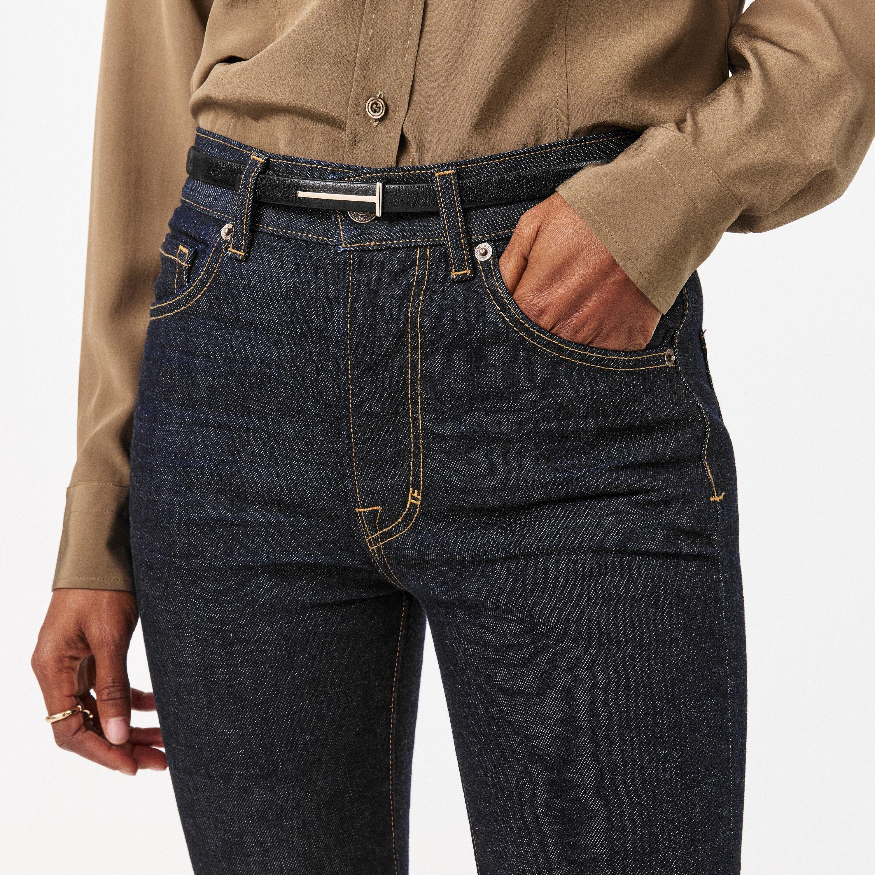 Black - Tom Ford - Women's Leather Belt - 3