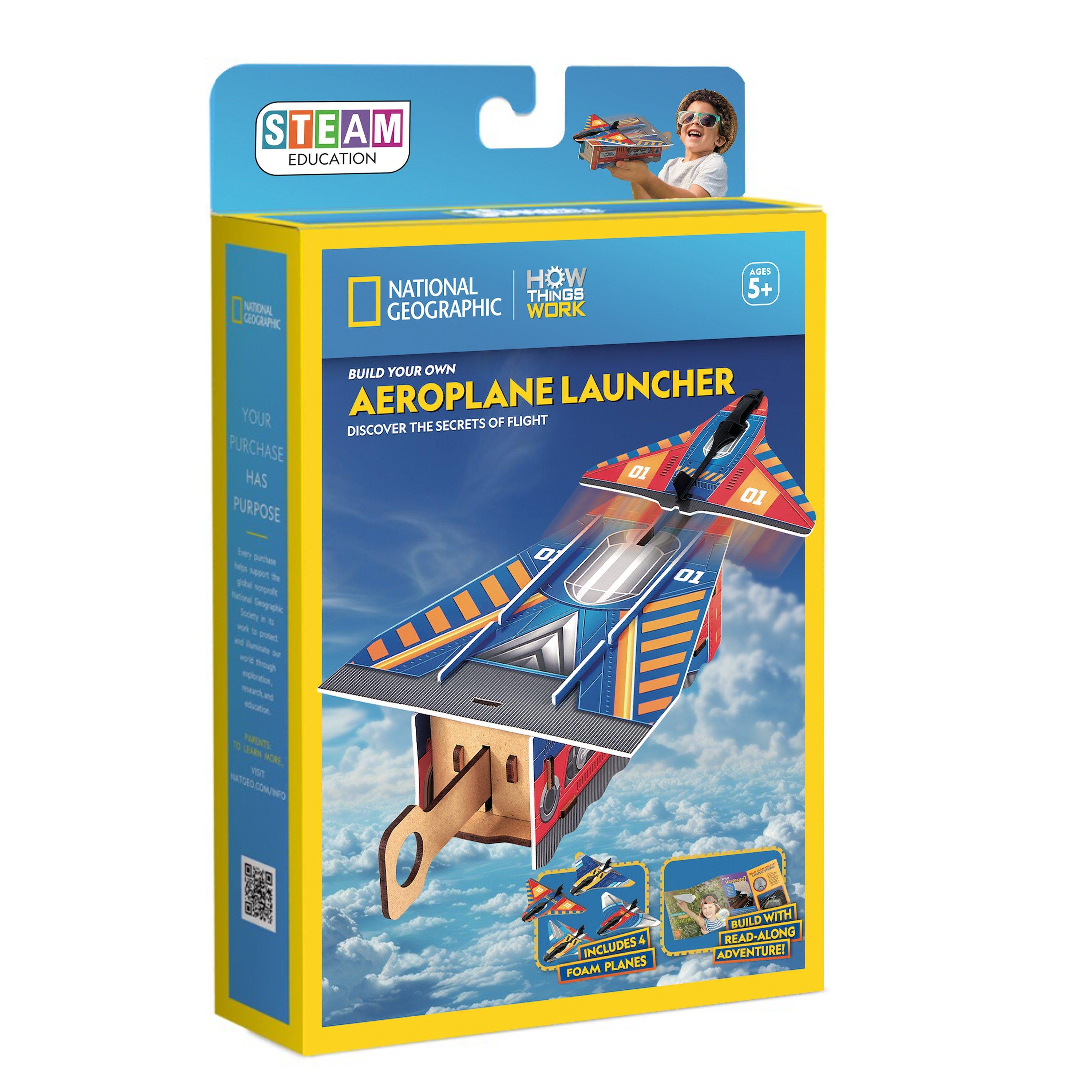 University Games  Infant Ug-Nat Geo Aeroplane Launcher Puzzle - Airplane Launch