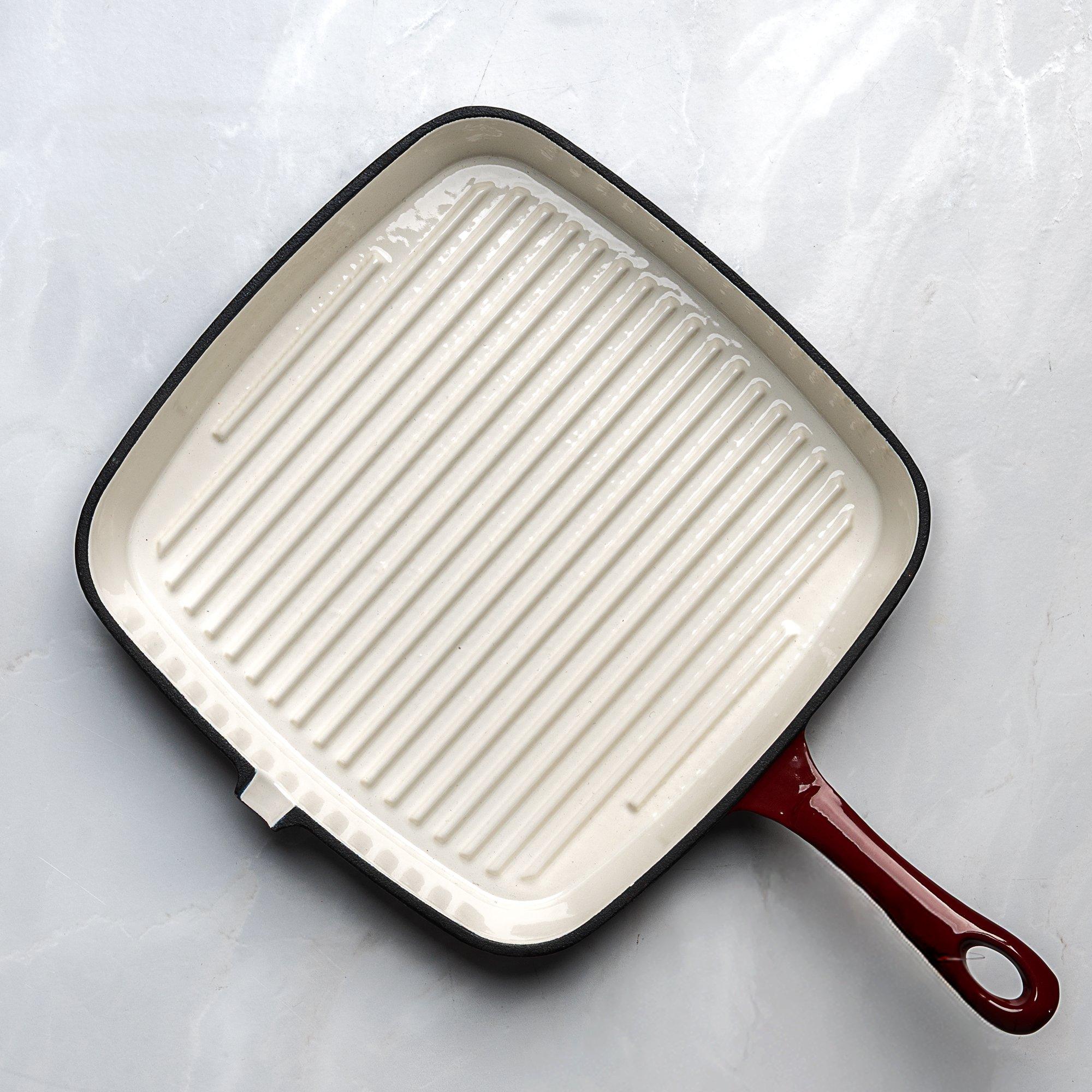 Deep Garnet - Prochef - 23CM CAST IRON GRILL PAN - 2