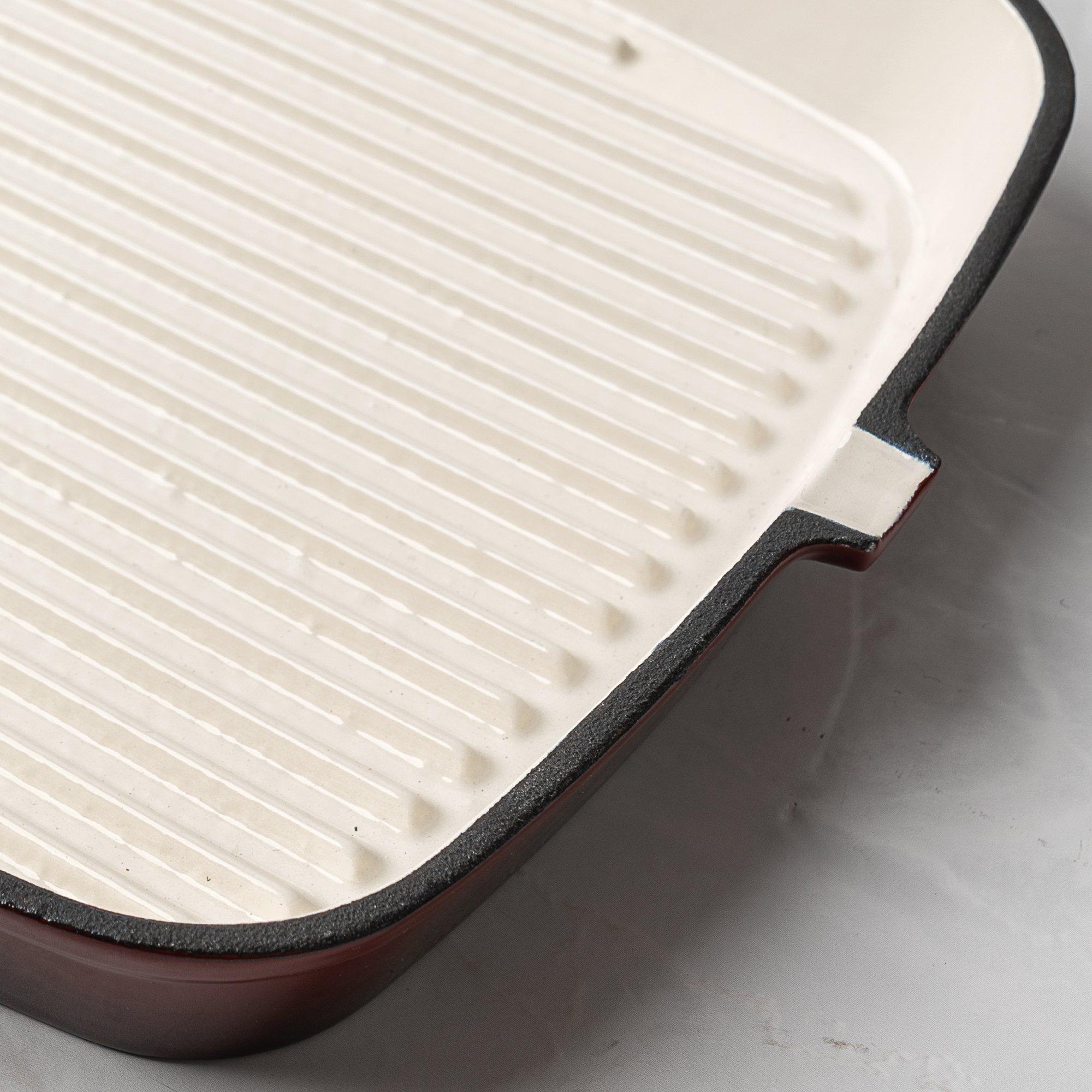 Deep Garnet - Prochef - 23CM CAST IRON GRILL PAN - 4