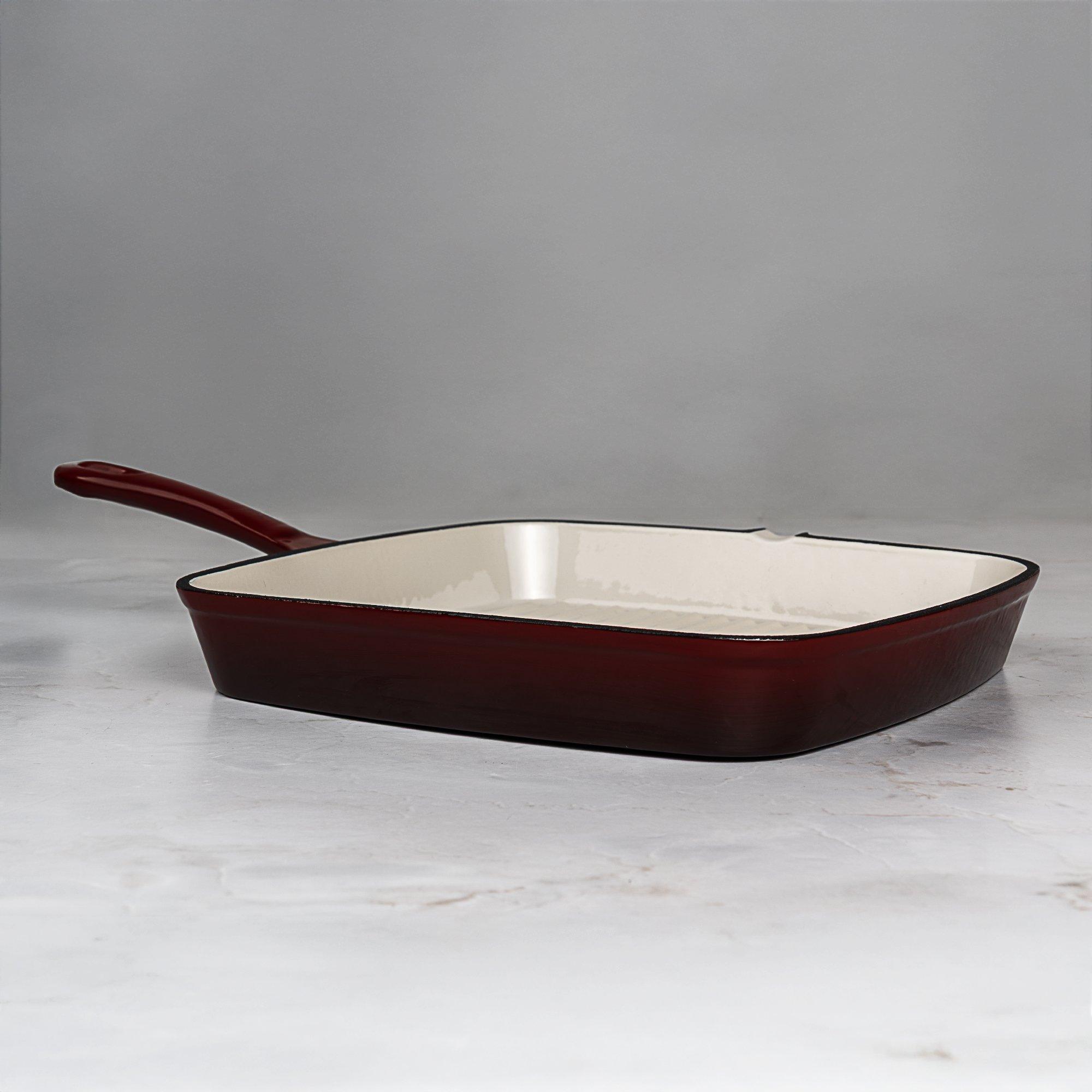 Deep Garnet - Prochef - 23CM CAST IRON GRILL PAN - 5