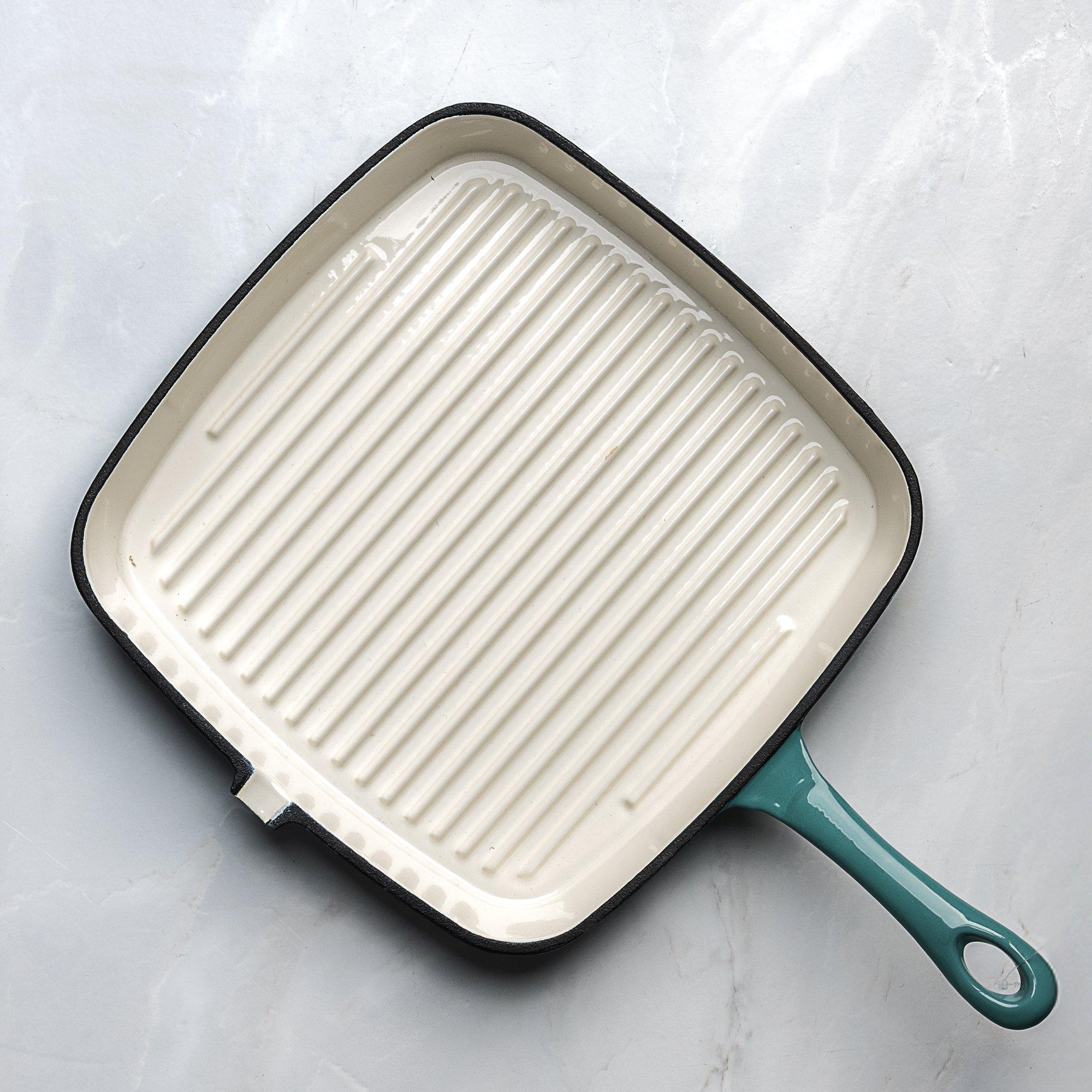 Deep Teal - Prochef - 23CM CAST IRON GRILL PAN - 2