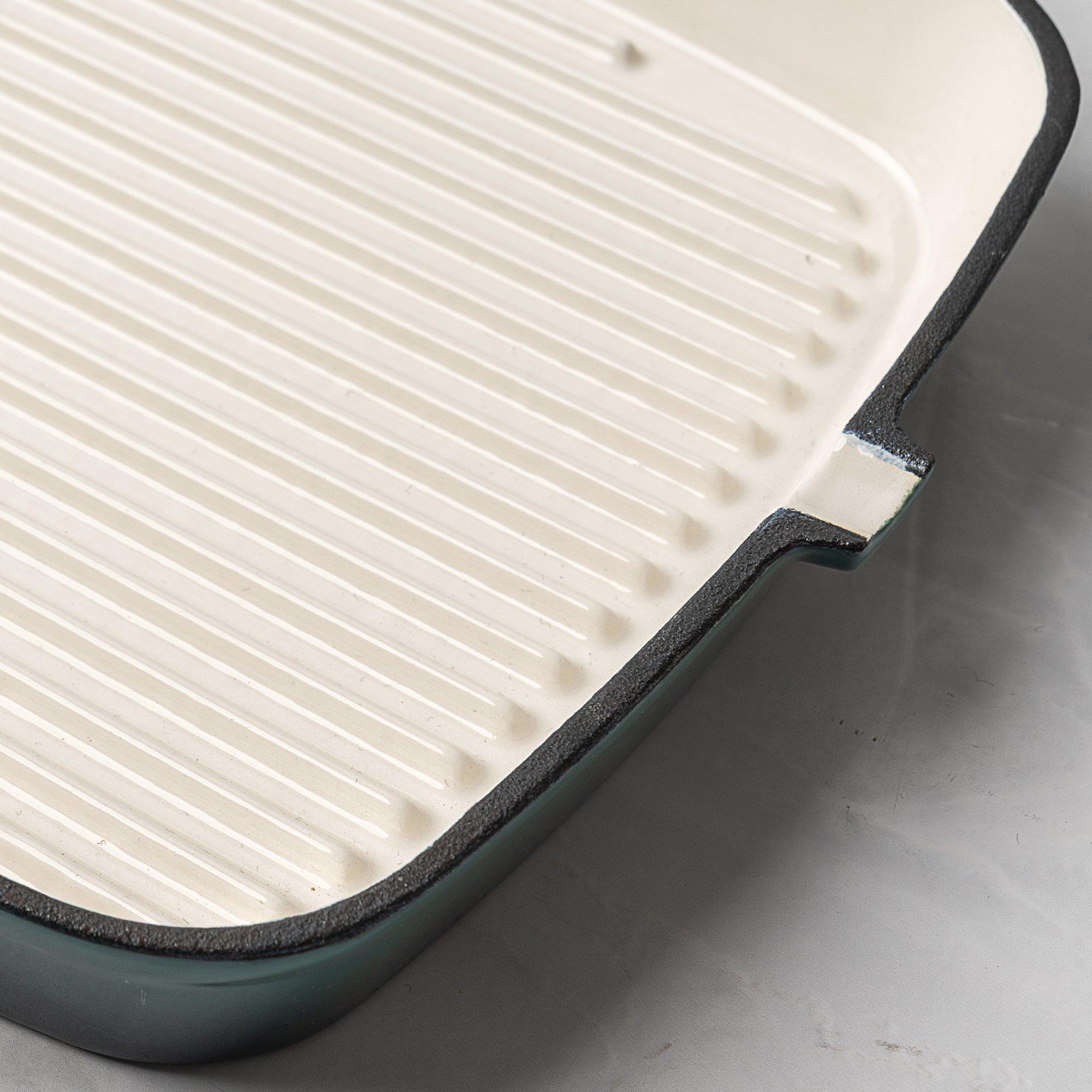 Deep Teal - Prochef - 23CM CAST IRON GRILL PAN - 4