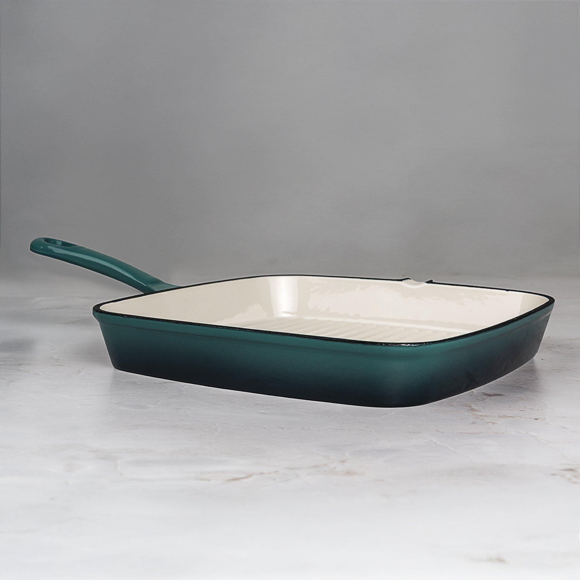 Deep Teal - Prochef - 23CM CAST IRON GRILL PAN - 5