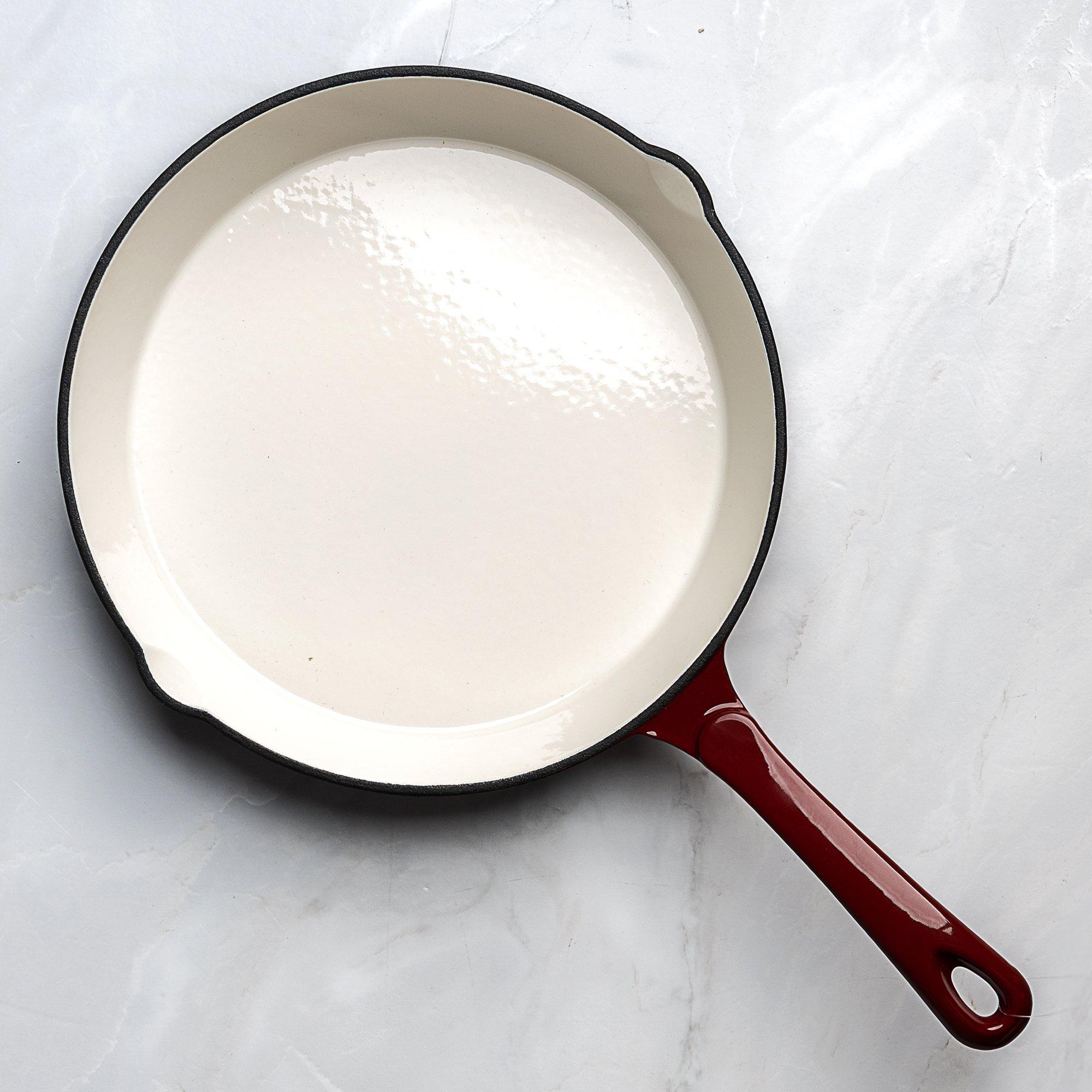 Deep Garnet - Prochef - 25CM CAST IRON DEEP TEAL ROUND FRYPAN - 2