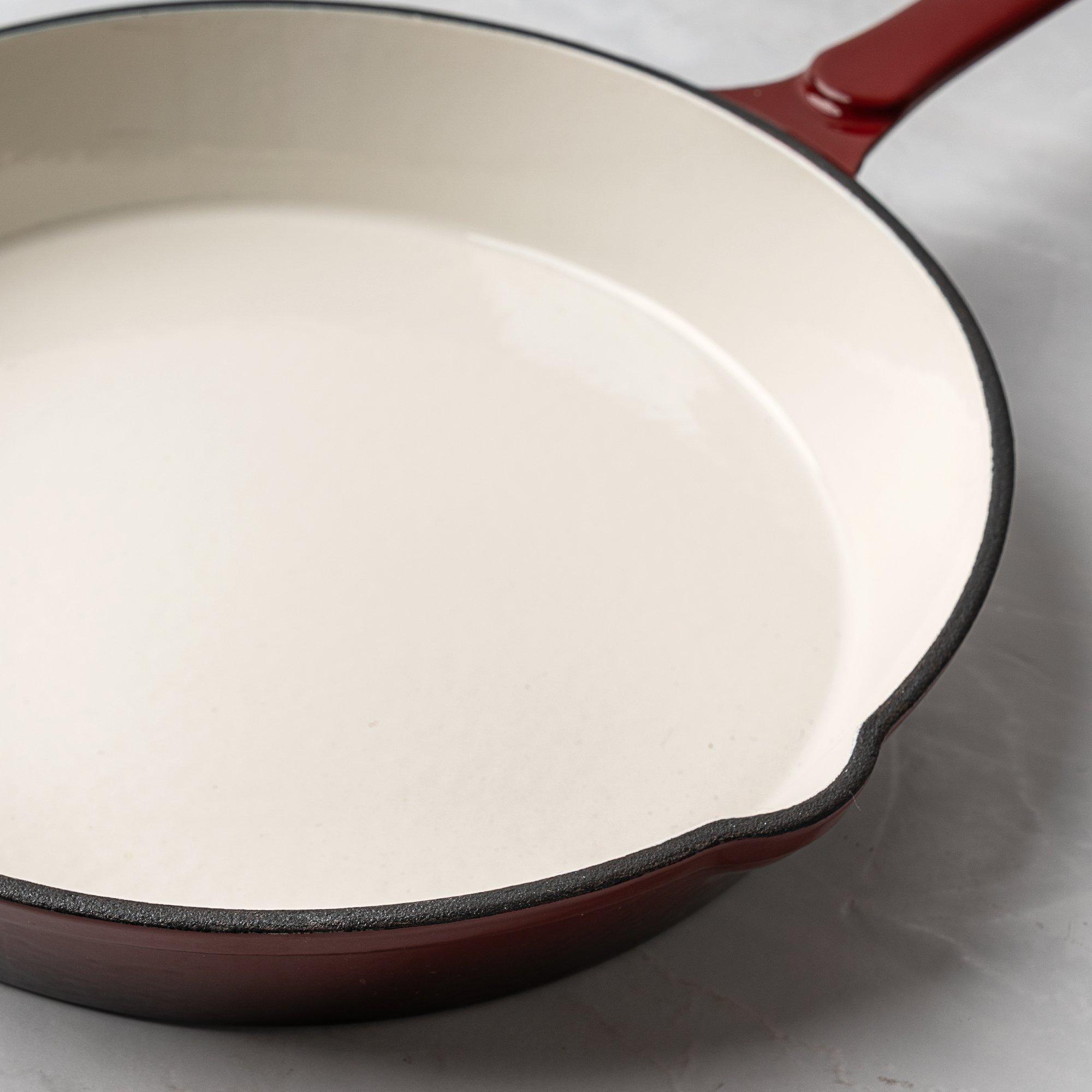 Deep Garnet - Prochef - 25CM CAST IRON DEEP TEAL ROUND FRYPAN - 4