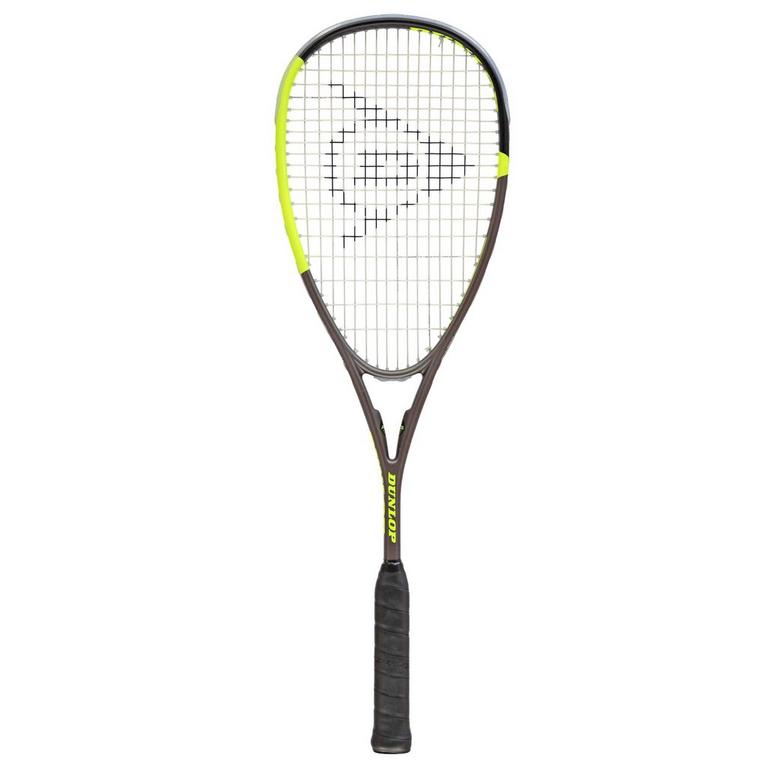 Noir/Jaune - Dunlop - Blackstorm Ti Squash Racket - 2