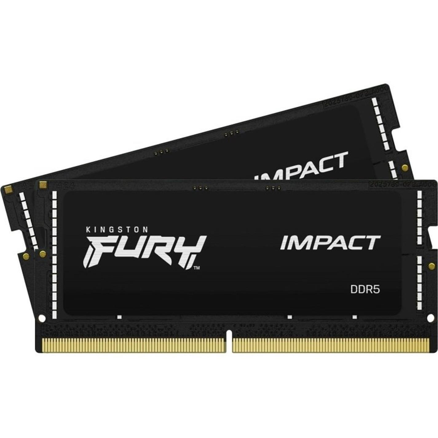 Black - Kingston FURY - FURY Impact 64GB DDR5 5600MHz Laptop RAM for Gaming - 4