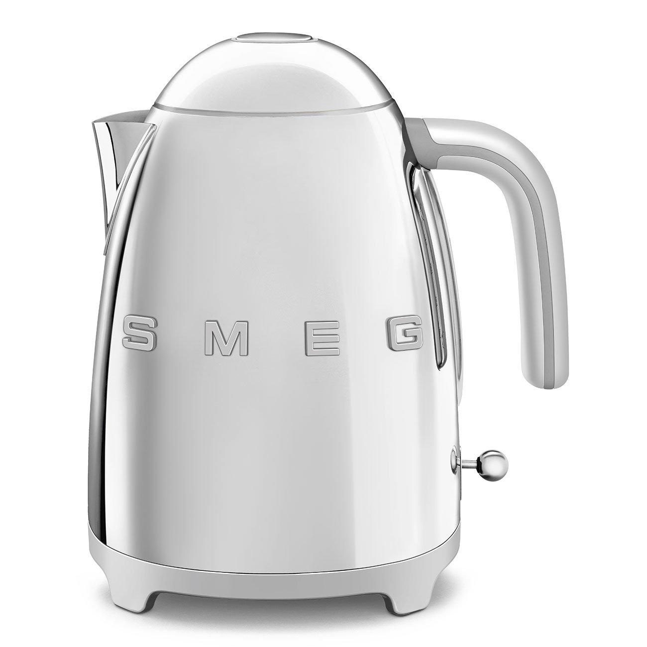 Stainless Steel - Smeg - Smeg 50’s Style Jug Kettle Soft Opening & 2 Slice Toaster Extra Wide Slots Pastel Green - 1
