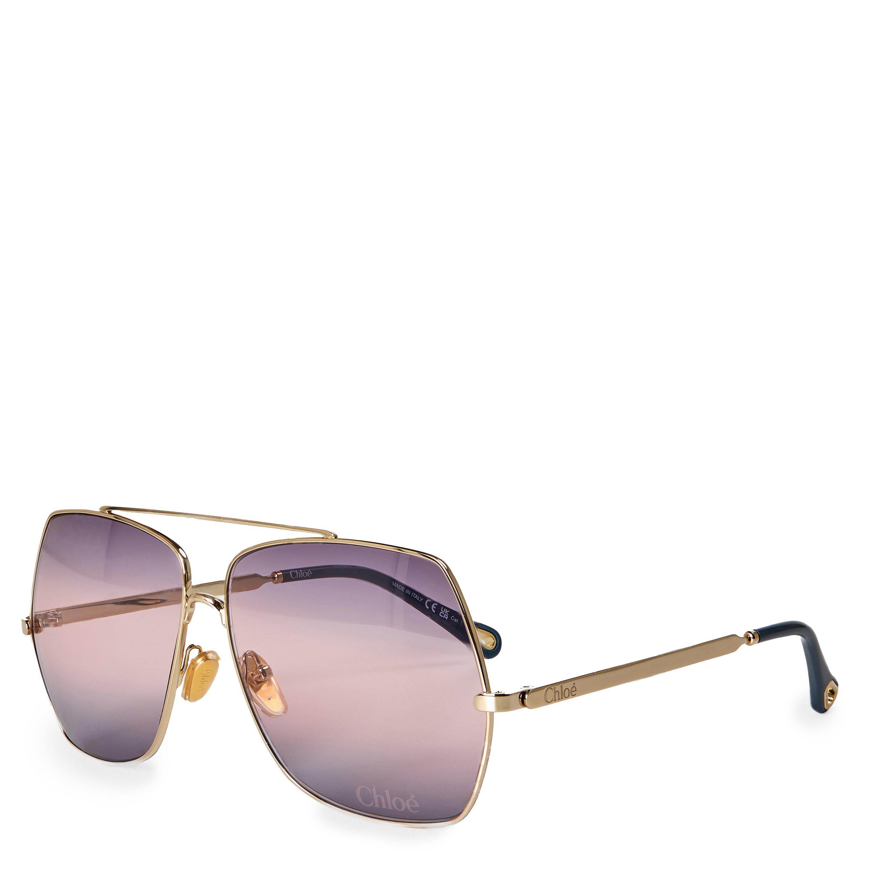 Chloe Sunglasses | Chloe Womens CH0278S Sculptural Metal Oversized