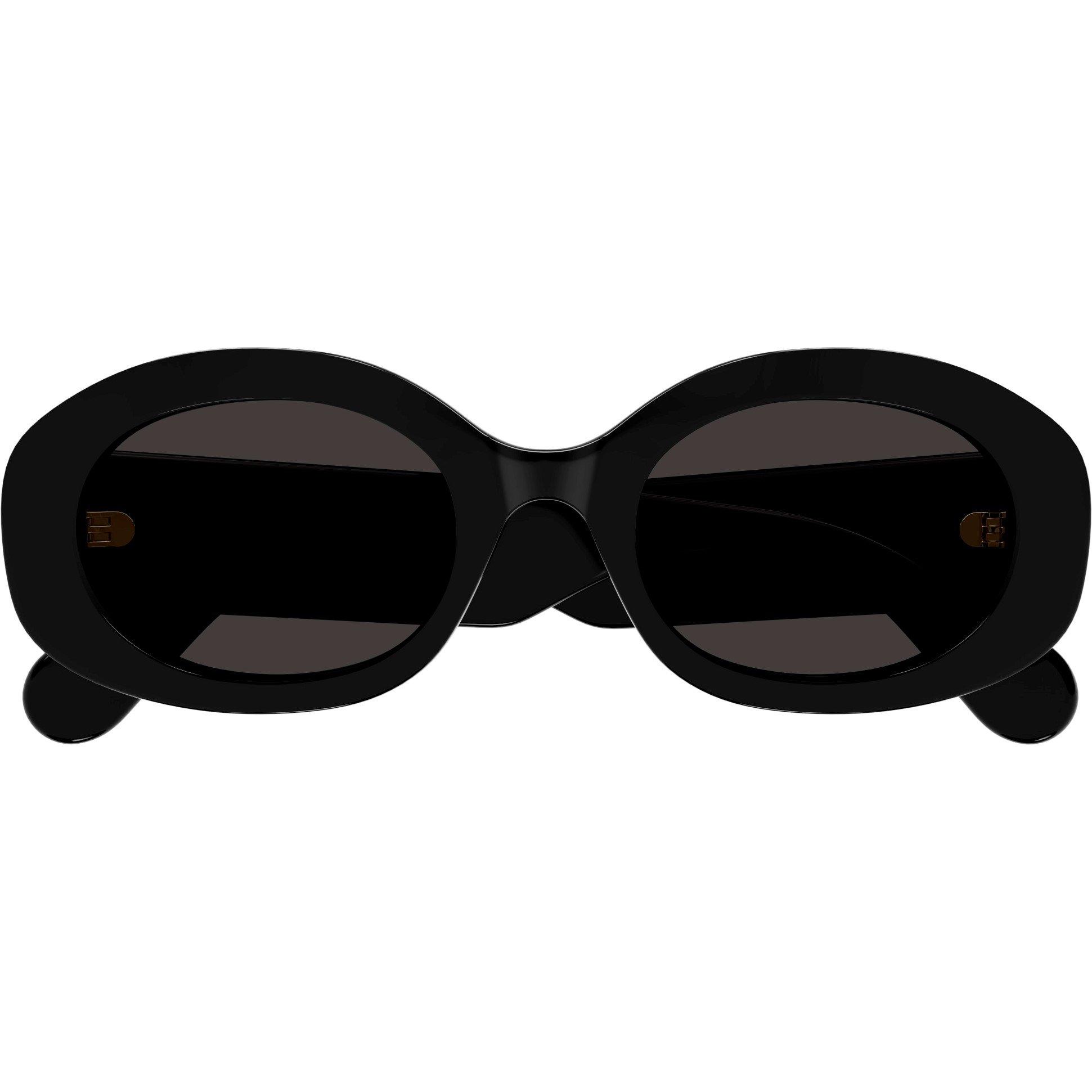 Black/Grey - Chloe - Women's Oval Sunglasses - 3