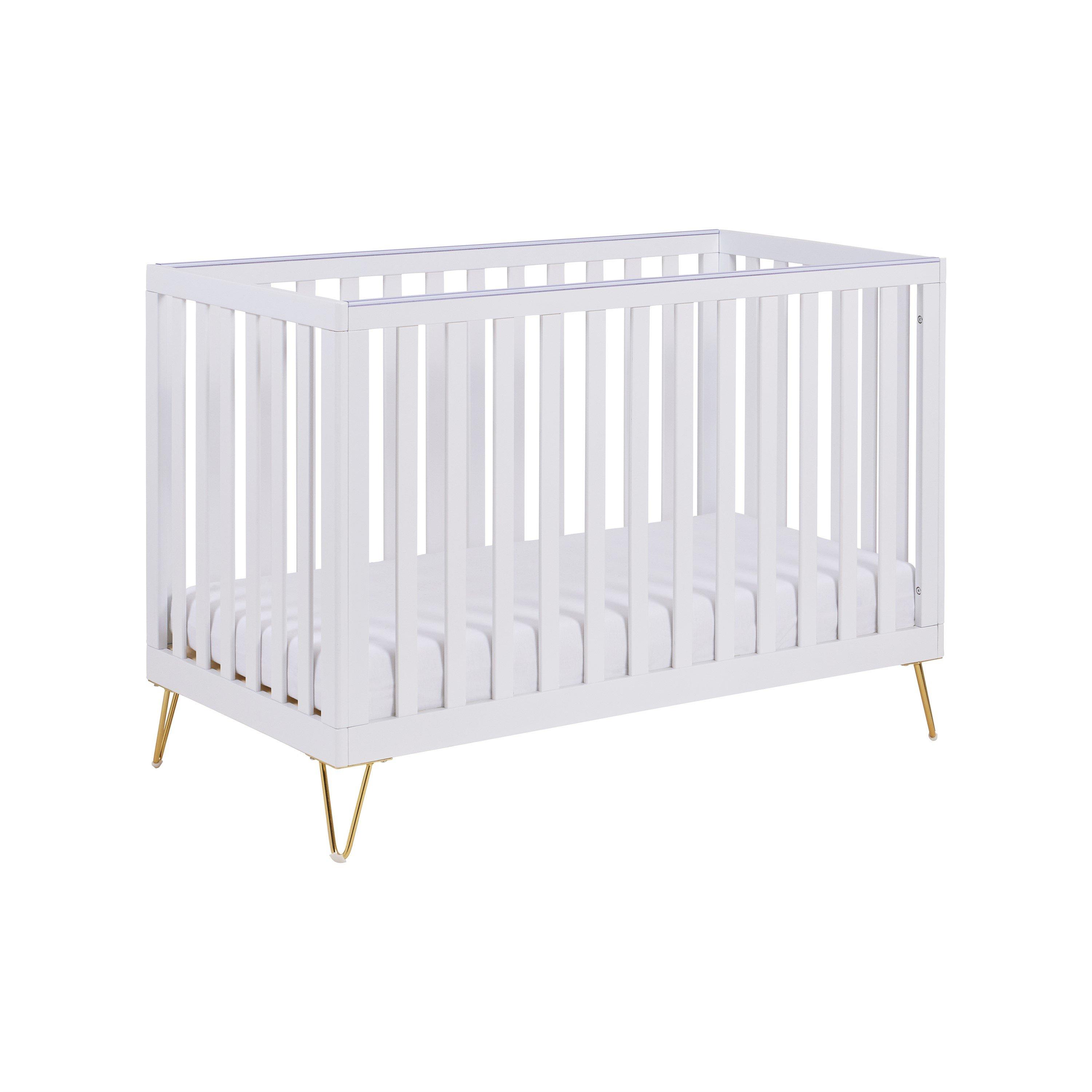 White - Babymore - Kimi Cot Bed White - 1
