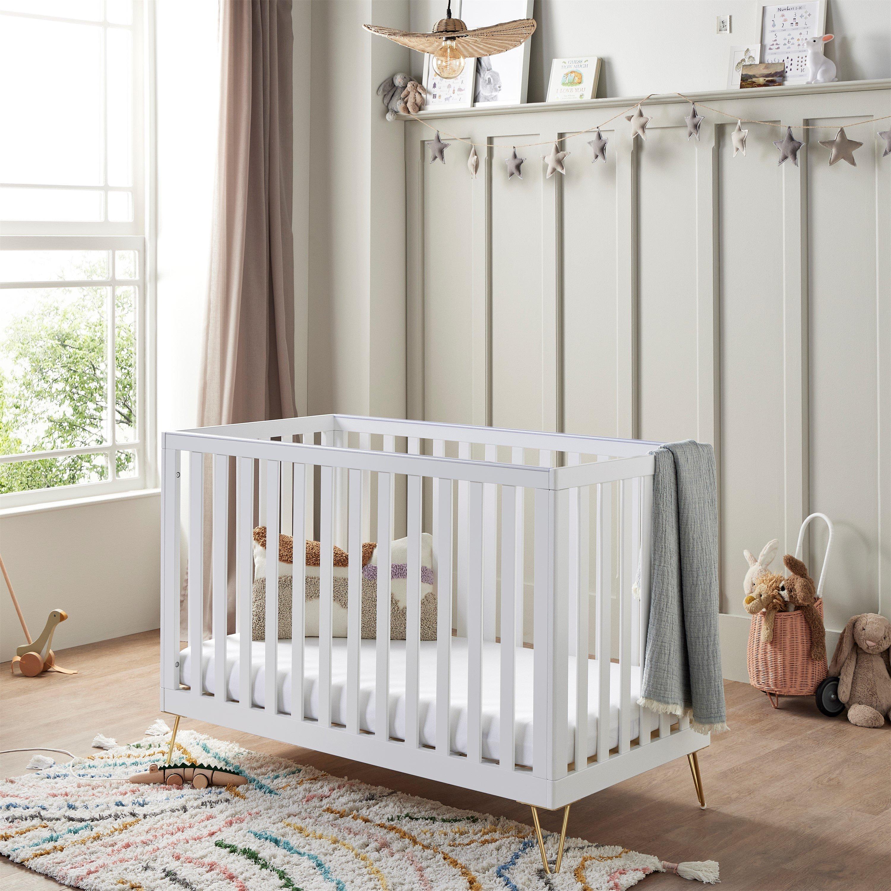 White - Babymore - Kimi Cot Bed White - 2