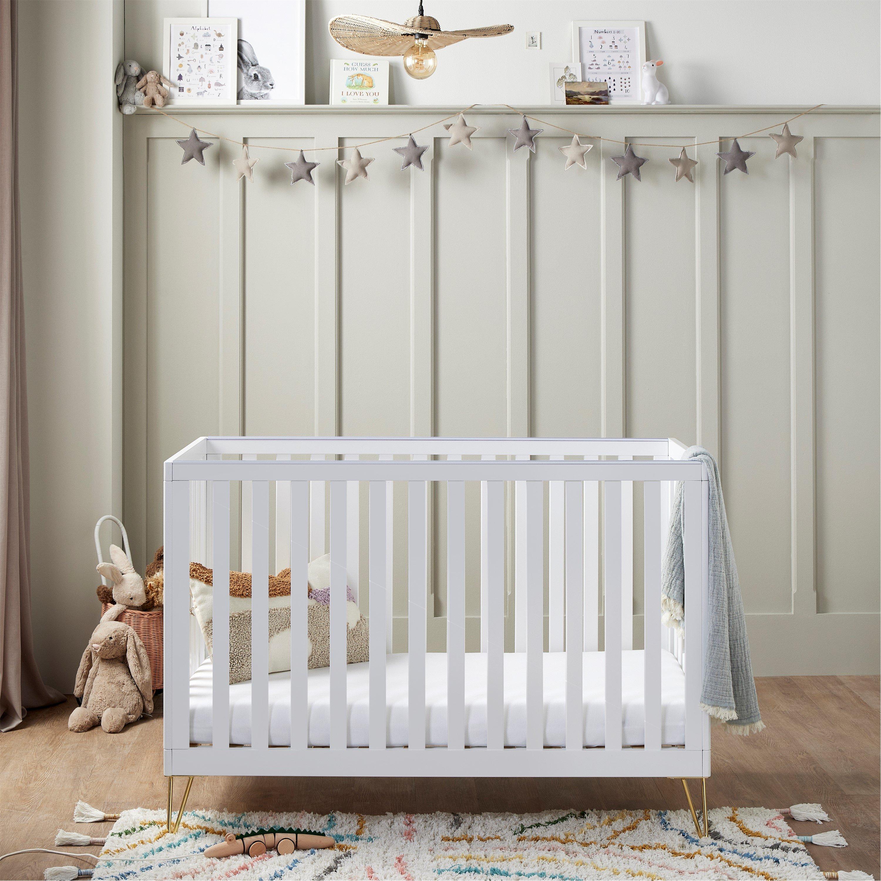 White - Babymore - Kimi Cot Bed White - 3