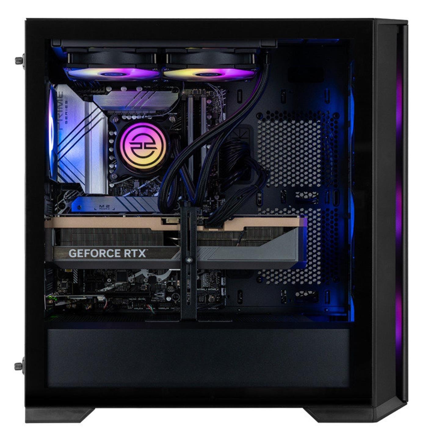 Black - PCSpecialist - Wraith 208 Gaming Desktop PC - AMD Ryzen 7 7800X3D RTX 5070 Ti - 2