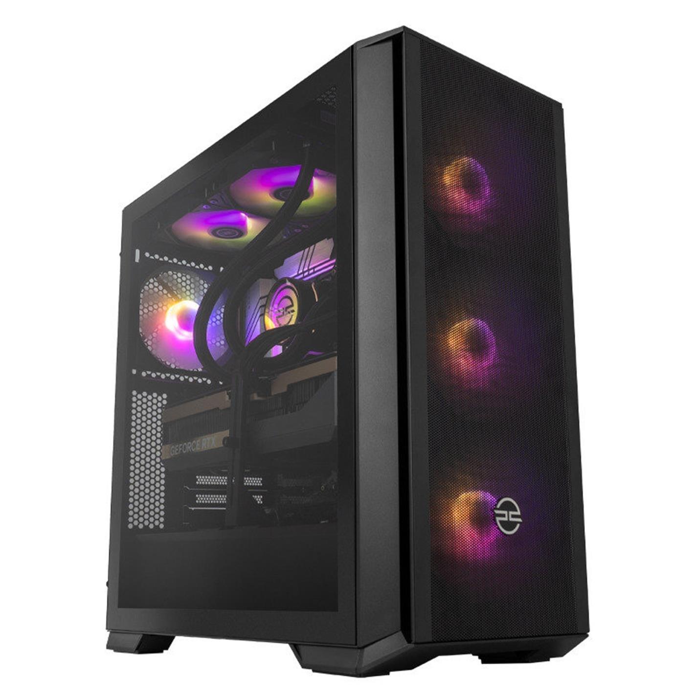 Black - PCSpecialist - Wraith 204 Gaming Desktop PC - Intel Core i9-14900KF RTX 5080 - 1