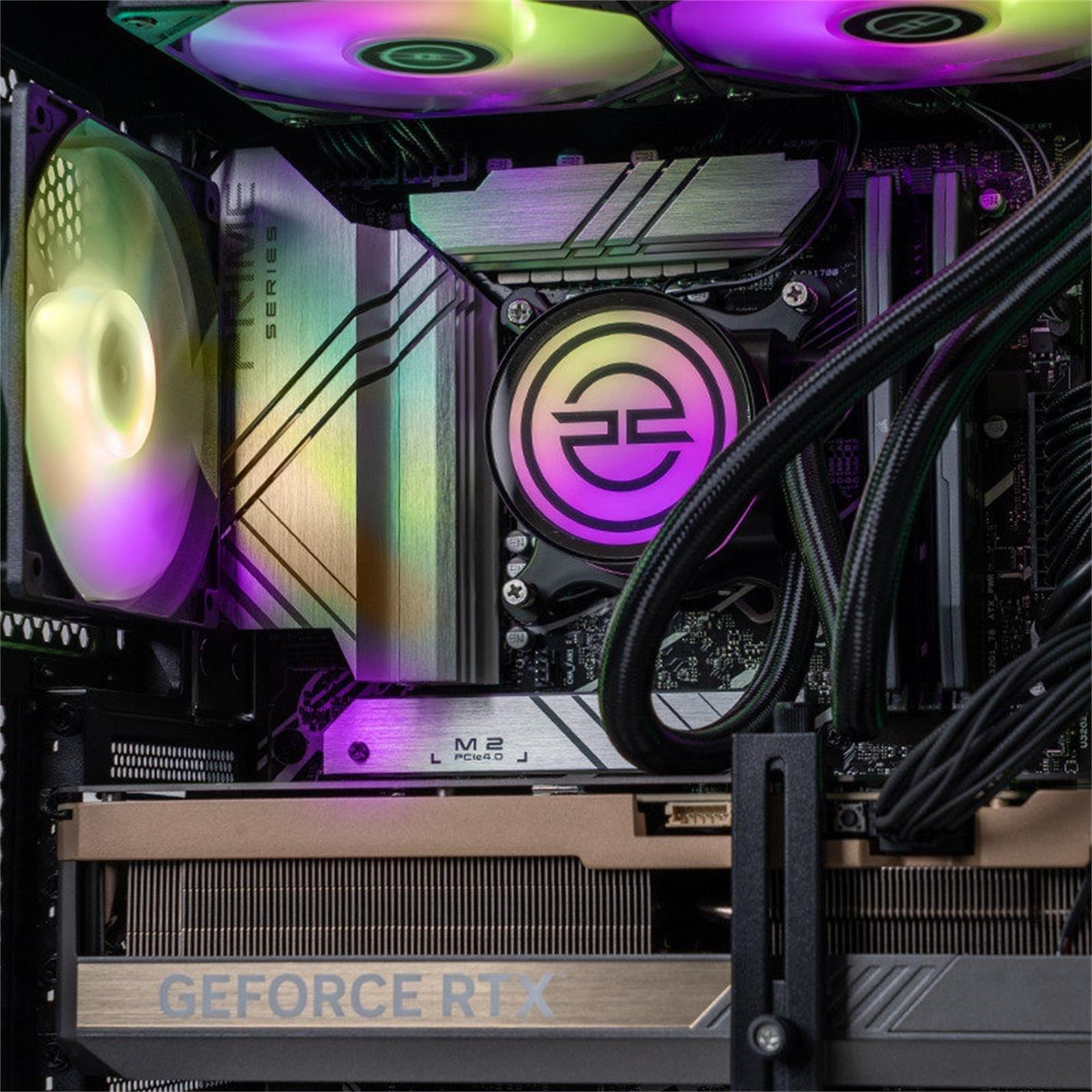 Black - PCSpecialist - Wraith 204 Gaming Desktop PC - Intel Core i9-14900KF RTX 5080 - 9