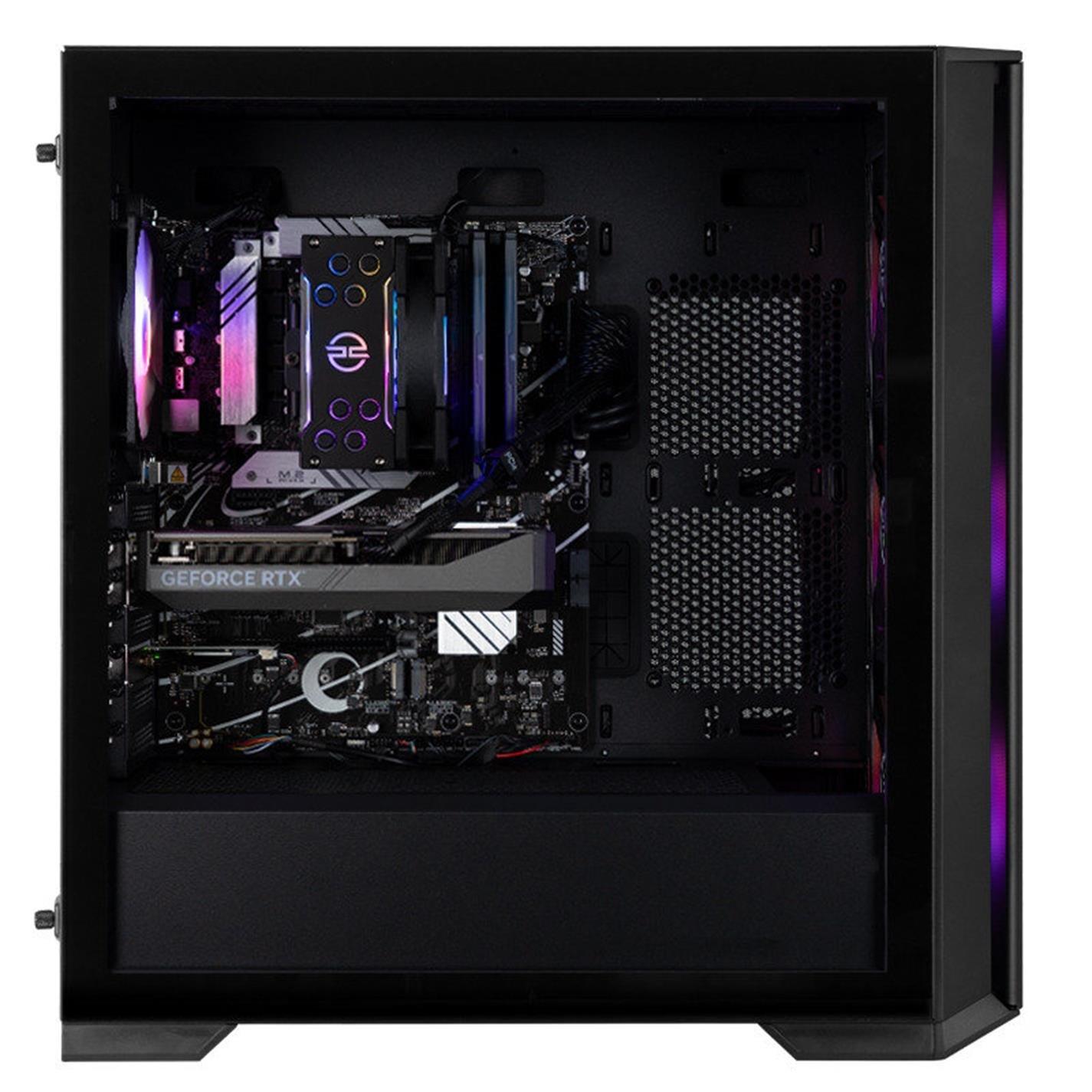 Black - PCSpecialist - Wraith 166 Gaming PC - Intel Core i5-14400F RTX 5060 Ti - 2