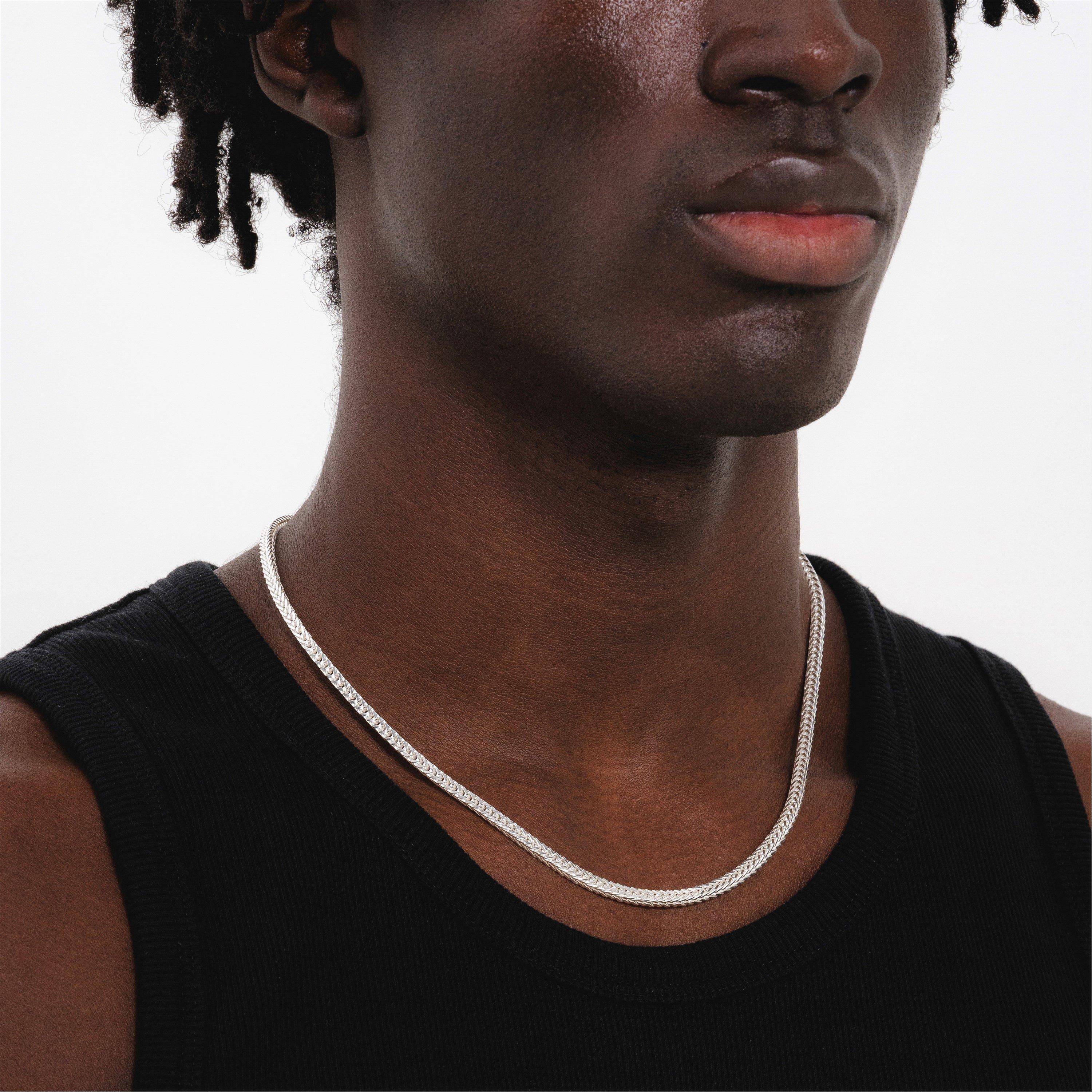 Sterling Sil - Common Lines - Franco Chain (Silver) - 3