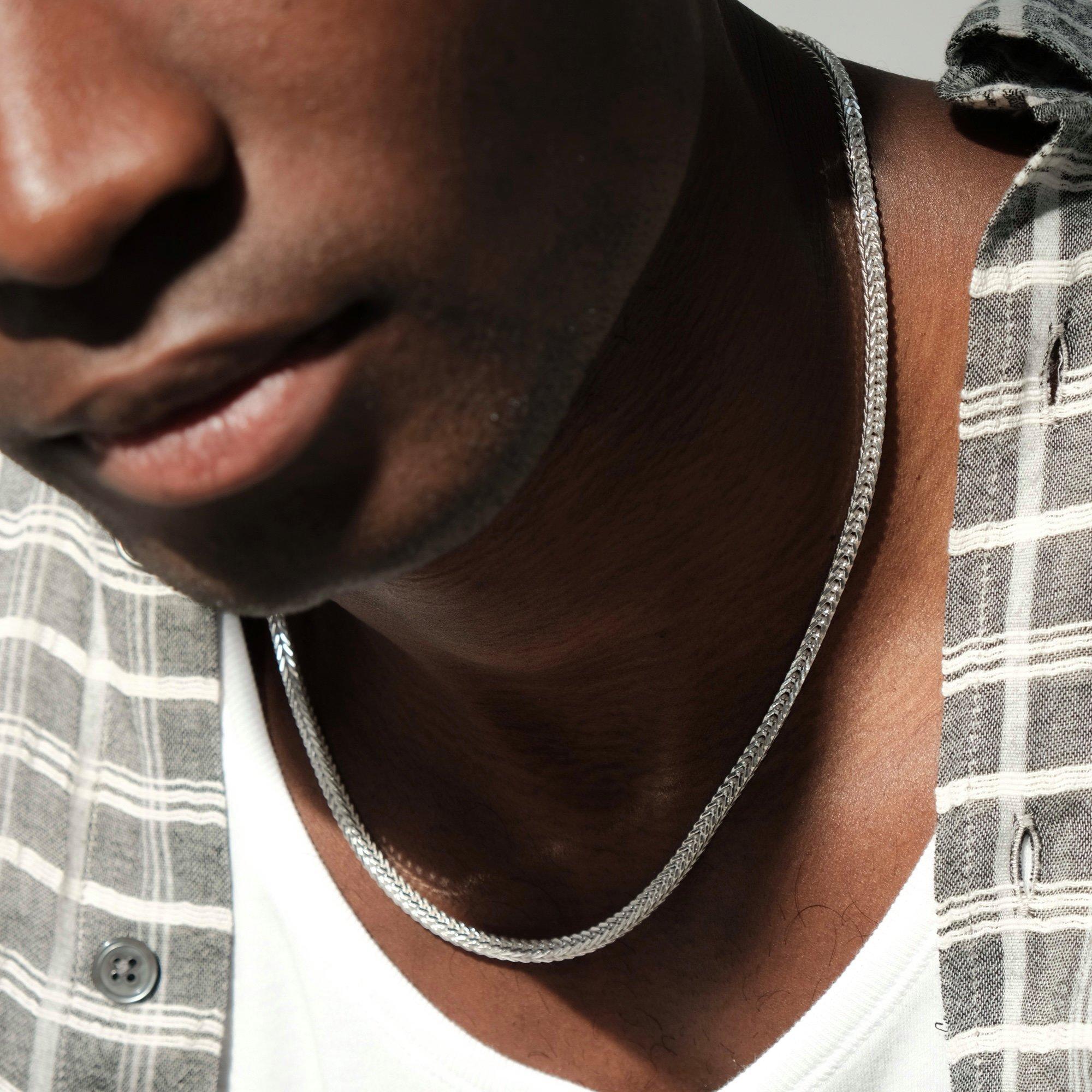 Sterling Sil - Common Lines - Franco Chain (Silver) - 5