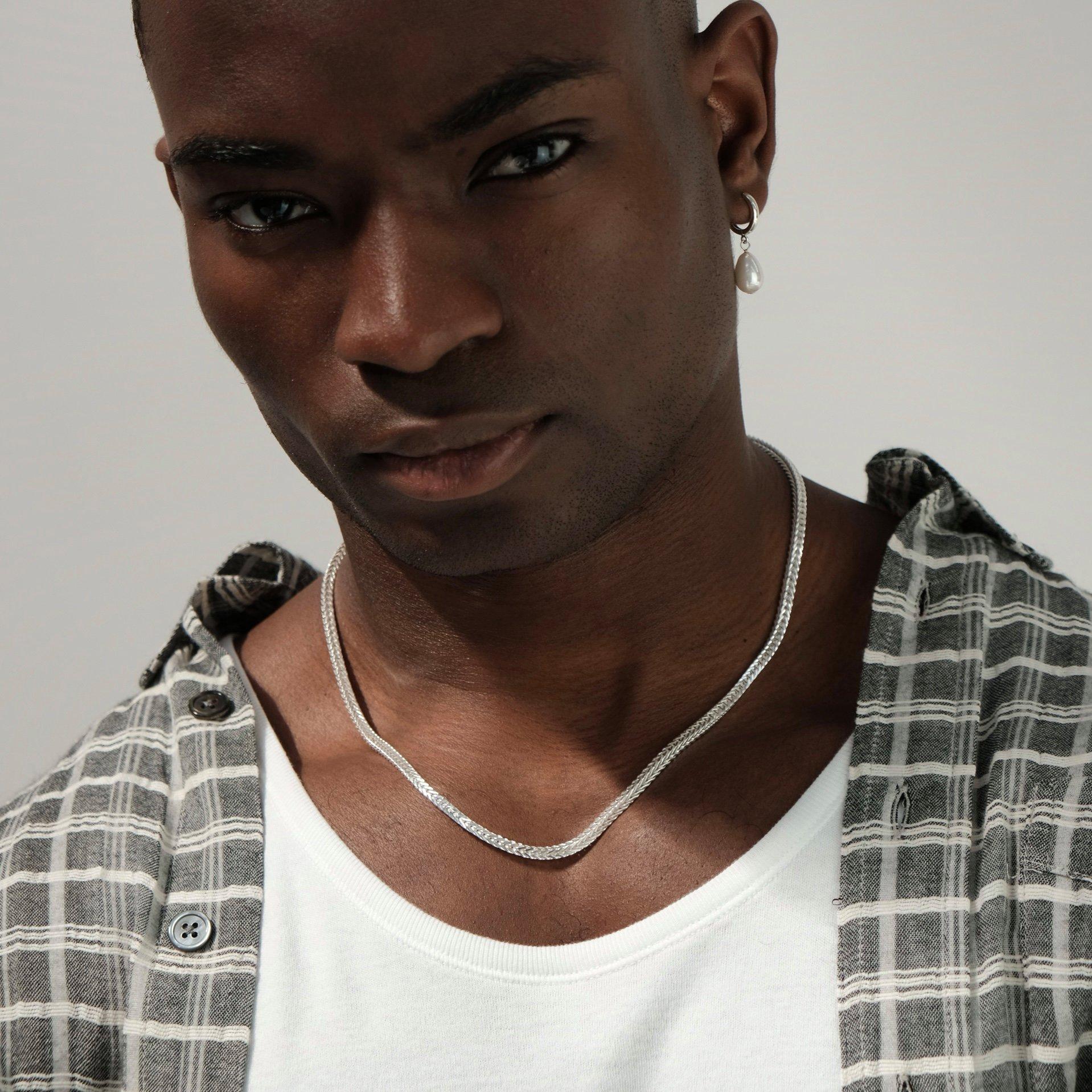 Sterling Sil - Common Lines - Franco Chain (Silver) - 6