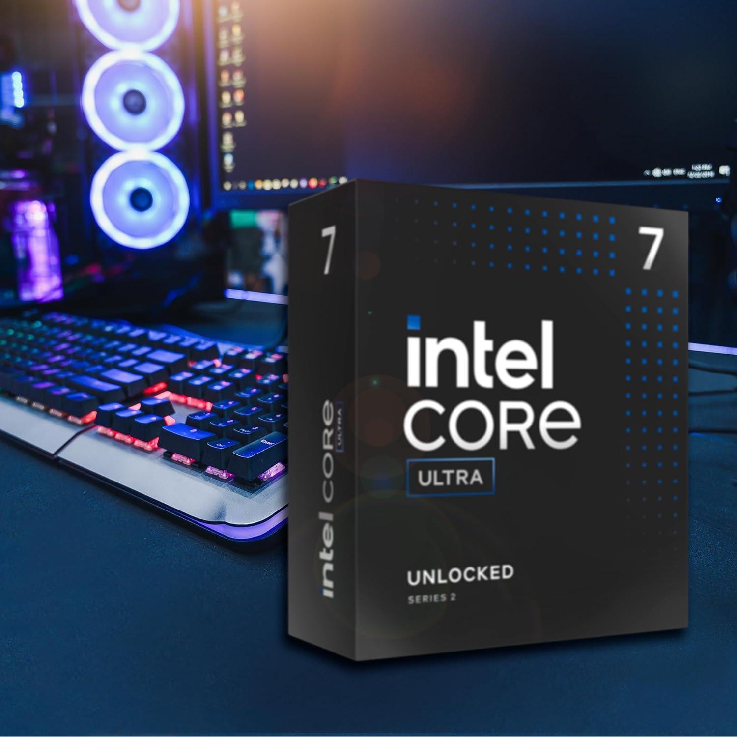 Black - Intel - Core Ultra 7 265K 20 Core/20 Thread CPU - 3