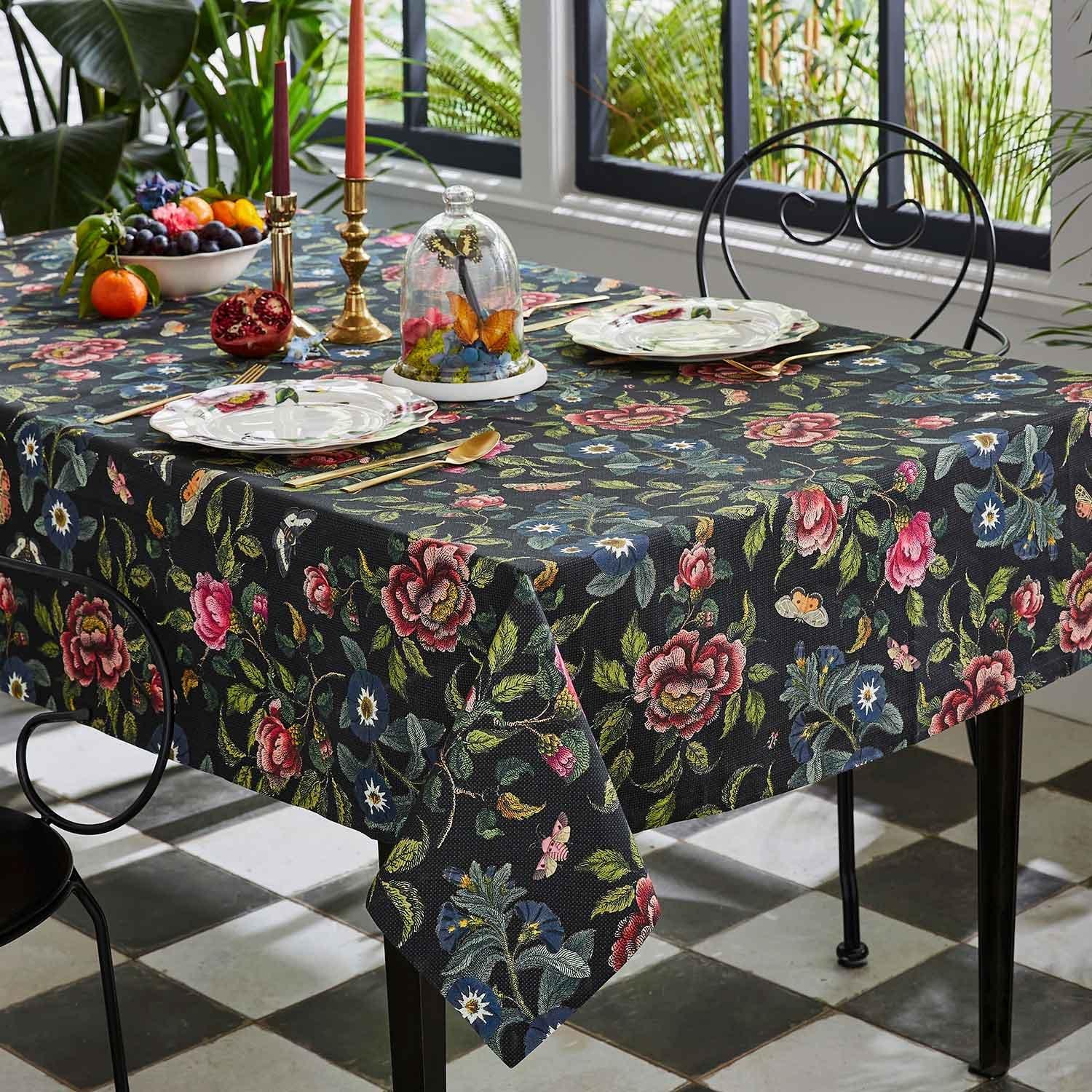 Multi - Spode Creatures of Curiosity - Spode Creatures of Curiosity Black Tablecloth - 4