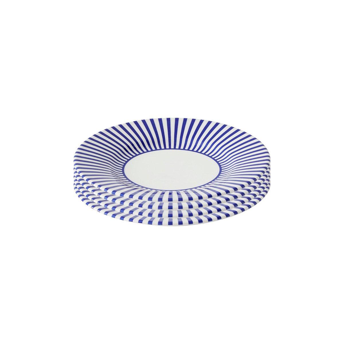 Blue White - Spode - Steccato Set of 4 22cm Plates - 1