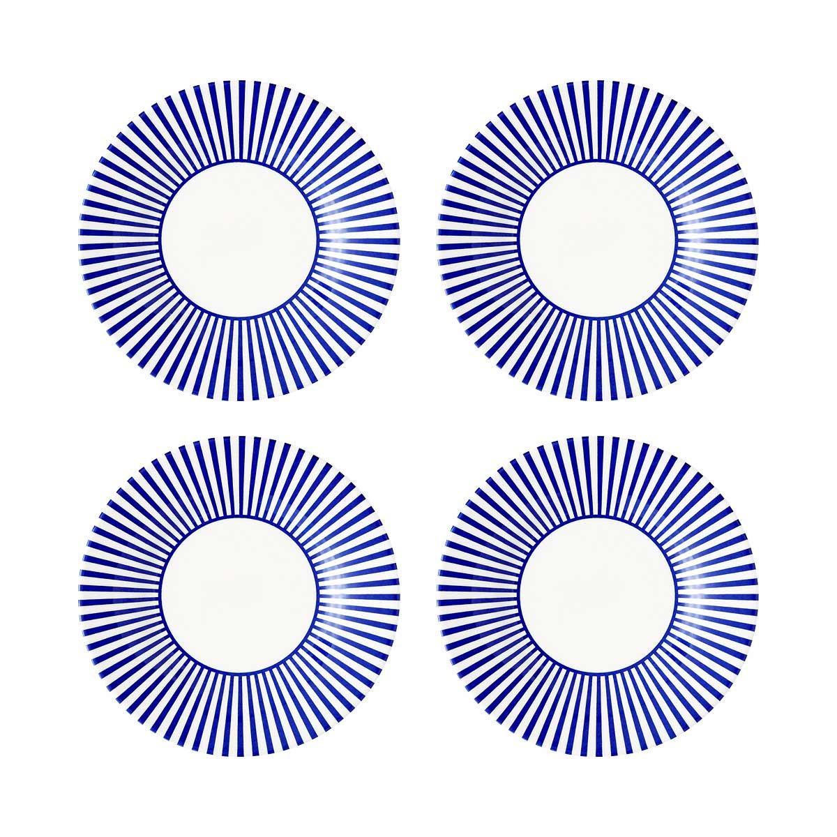 Blue White - Spode - Spode Steccato Set of 4 22cm Plates - 2
