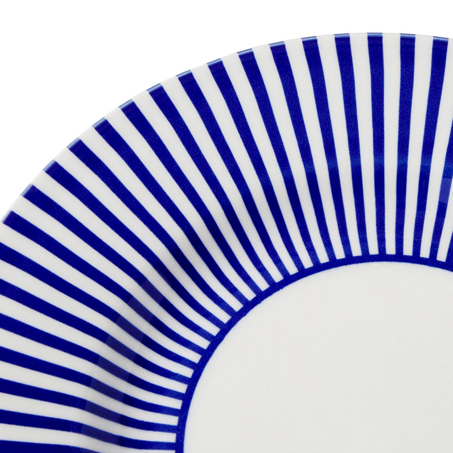 Blue White - Spode - Spode Steccato Set of 4 22cm Plates - 5