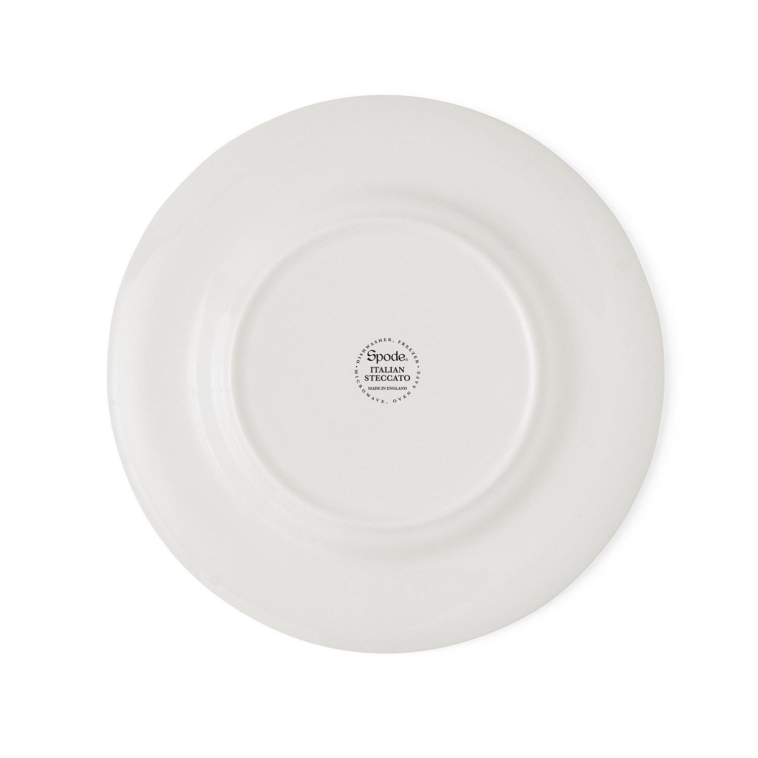 Blue White - Spode - Spode Steccato Set of 4 22cm Plates - 6