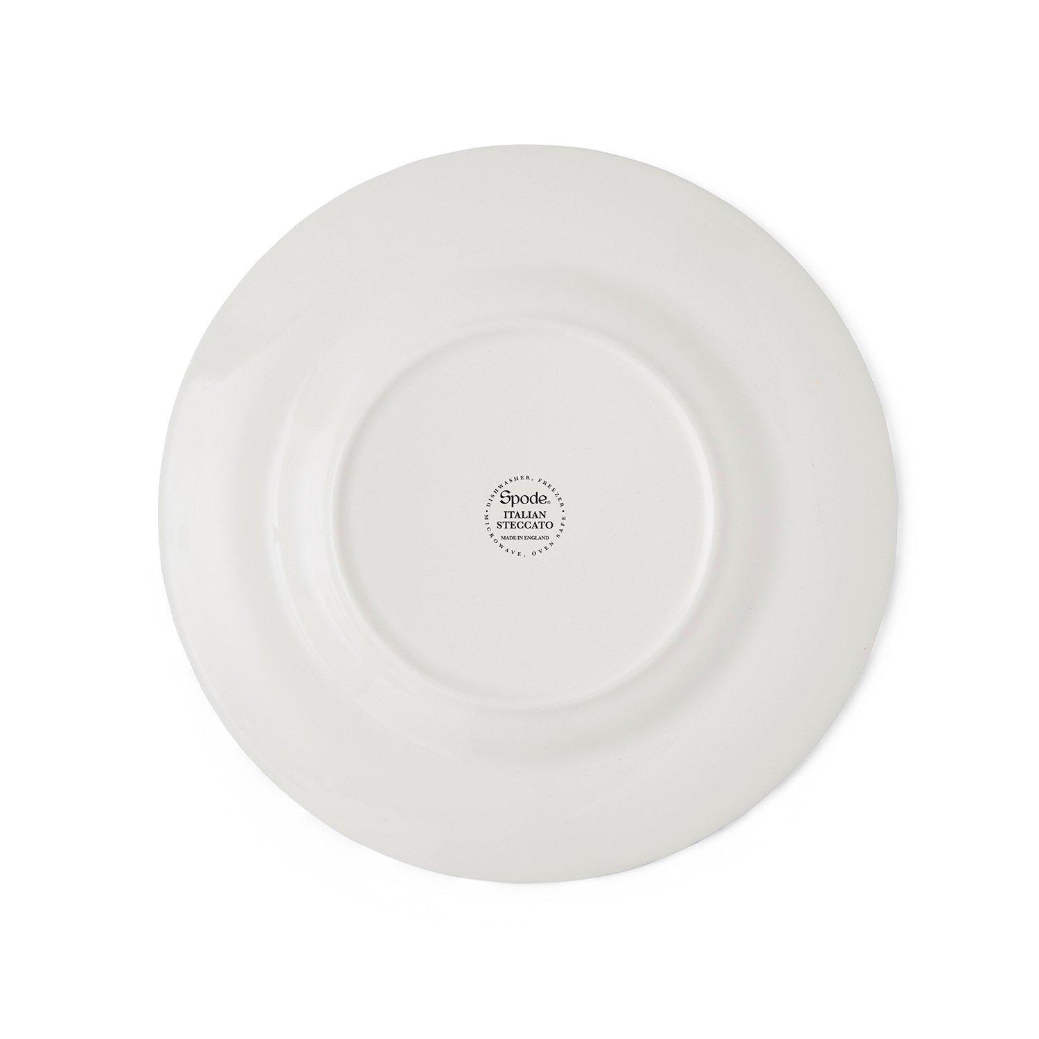 Blue White - Spode - Spode Steccato Bold Stripe Set of 4 18cm Plates - 6