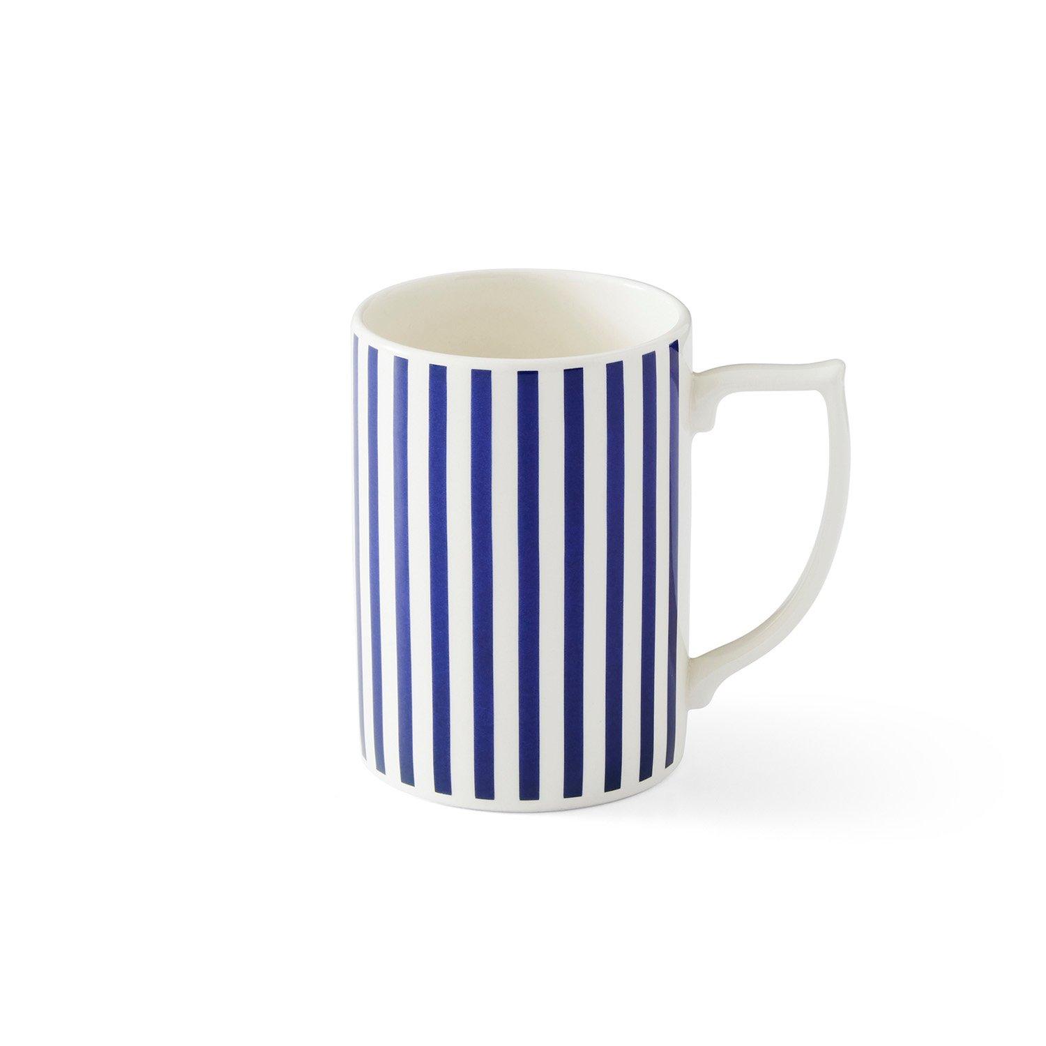Blue White - Spode - Spode Steccato Set of 4 Narrow Stripe Mug - 2