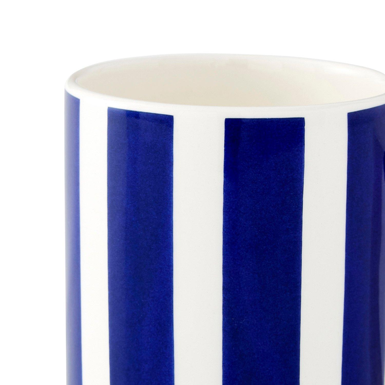 Blue White - Spode - Spode Steccato Bold Stripe Set of 4 Mugs - 2