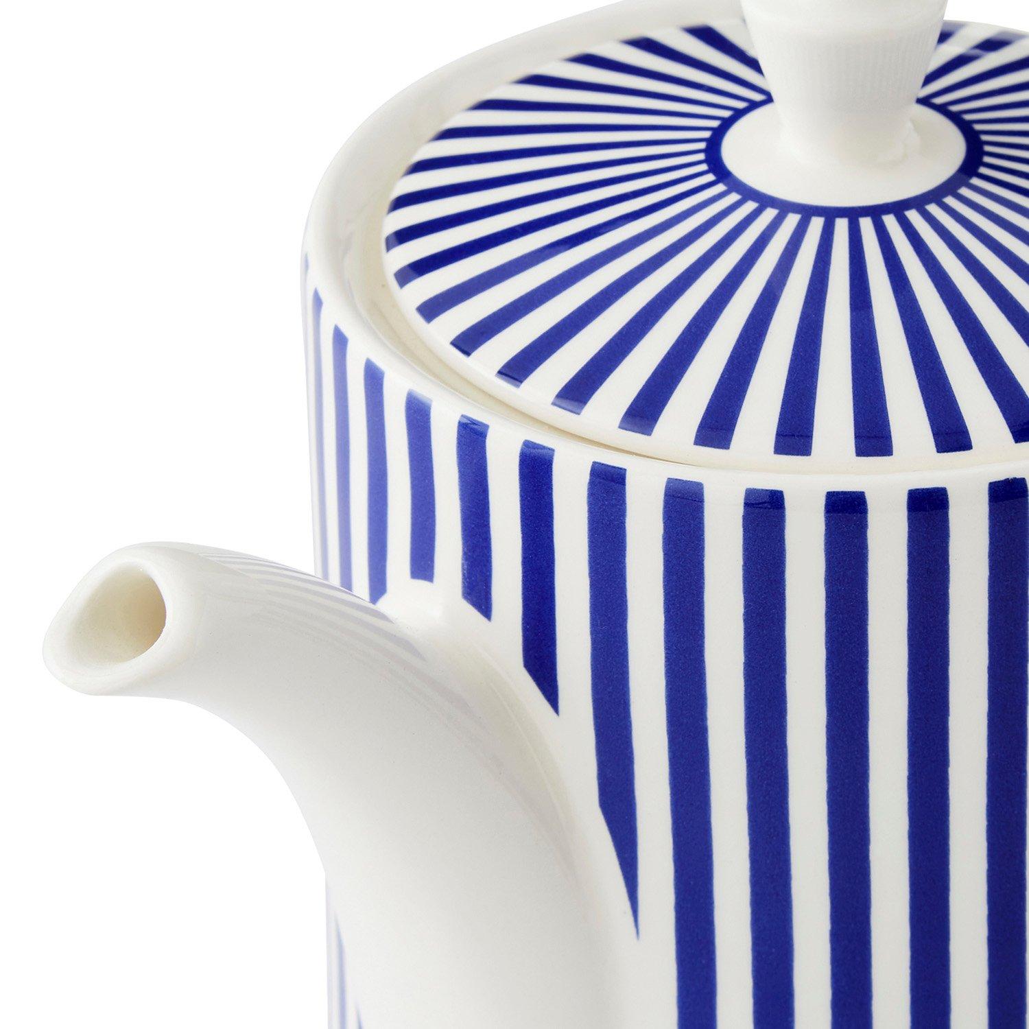 Blue White - Spode - Spode Steccato Teapot - 3