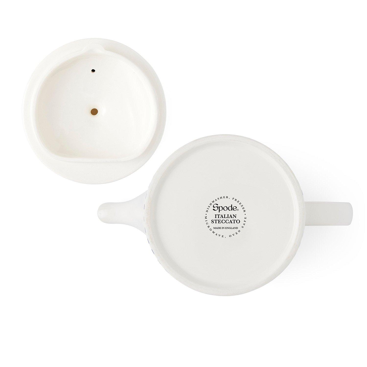 Blue White - Spode - Spode Steccato Teapot - 5