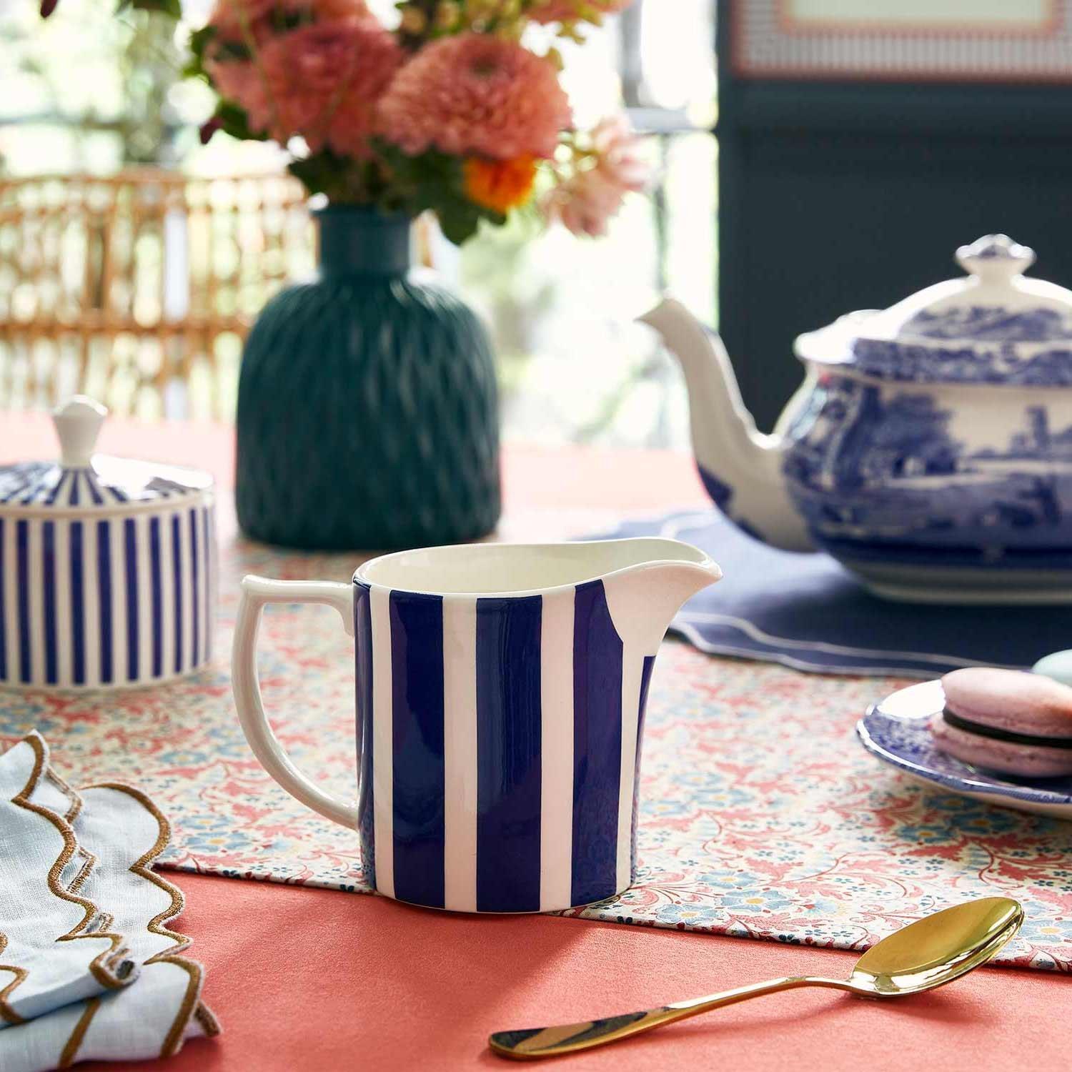 Blue White - Spode - Spode Steccato Milk Jug - 7