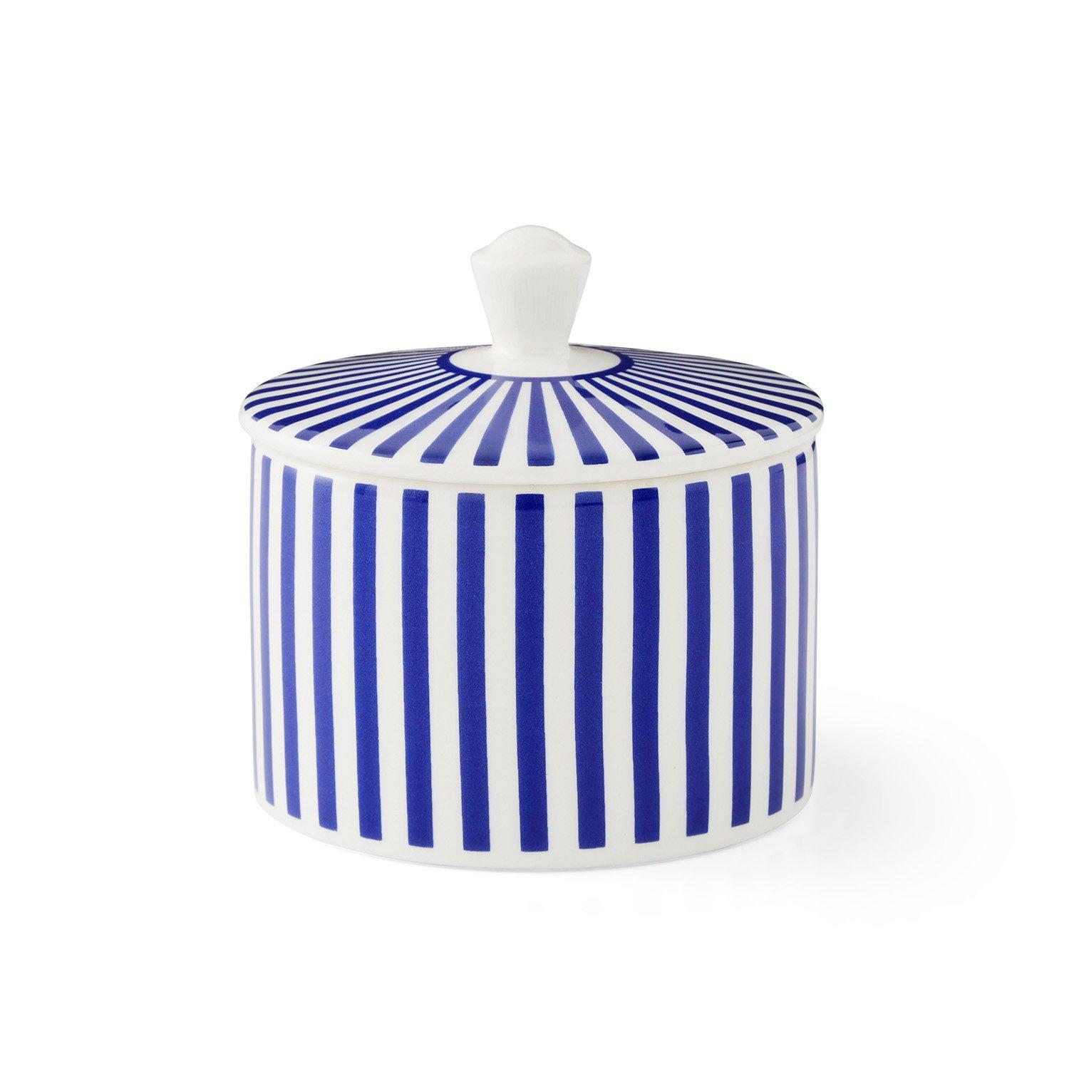 Blue White - Spode - Steccato Covered Sugar Bowl - 1