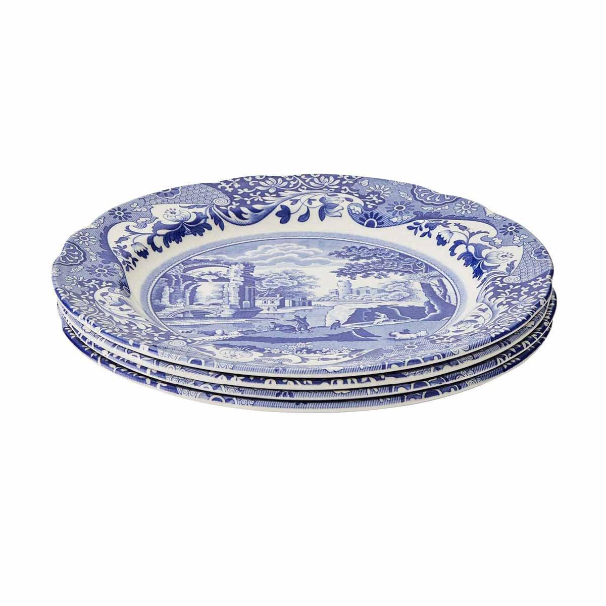 Blue - Spode - Blue Italian Set of 4 Dinner Plates - 1