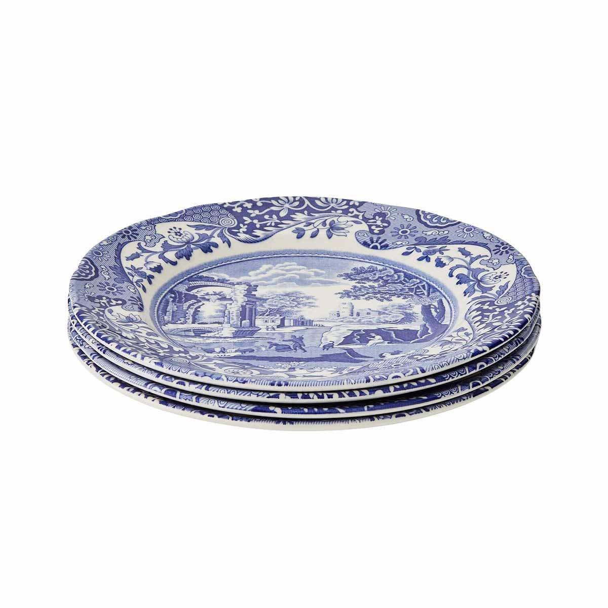 Blue - Spode - Blue Italian Set of 4 Side Plates - 1