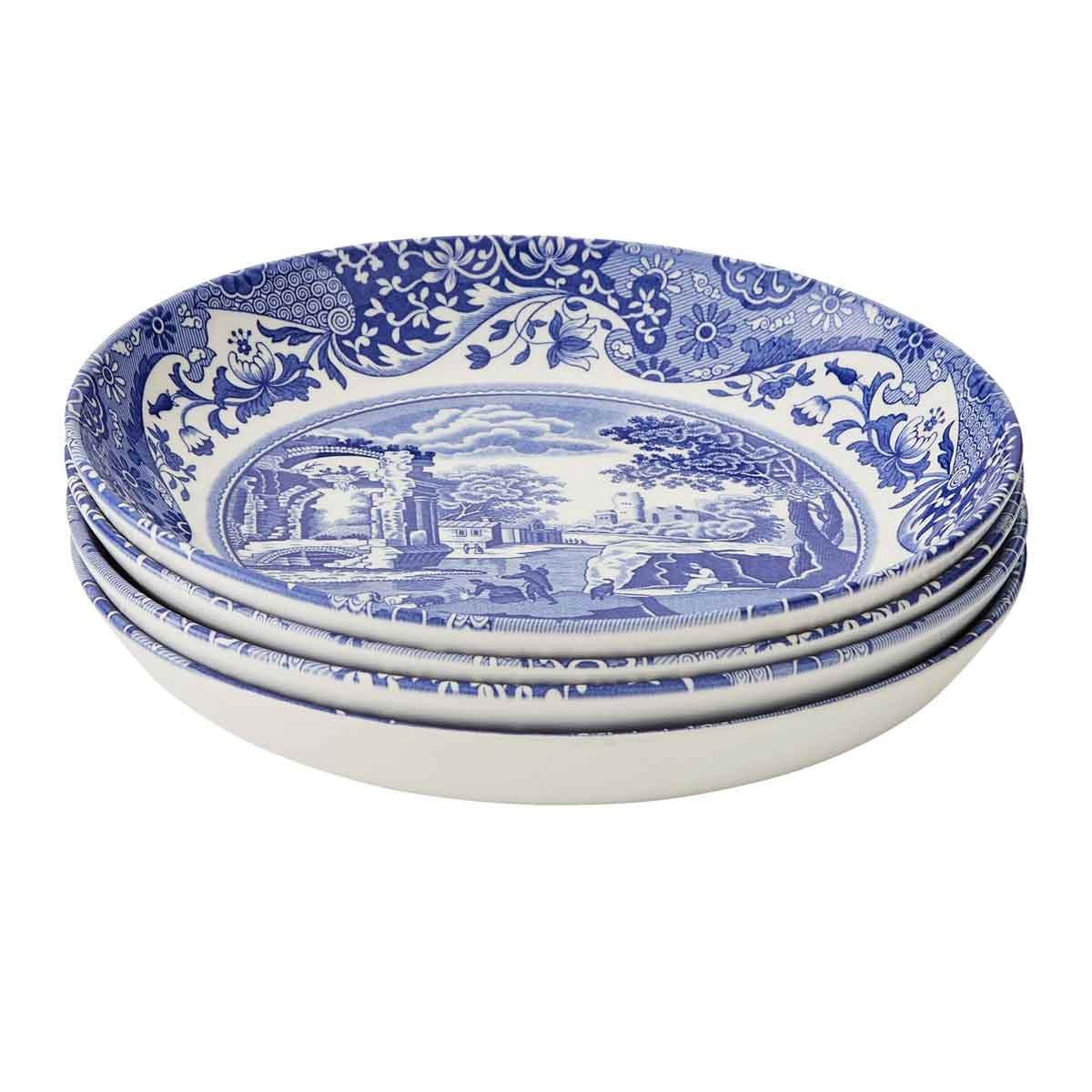 Blue - Spode - Blue Italian Set of 4 Pasta Bowls - 1