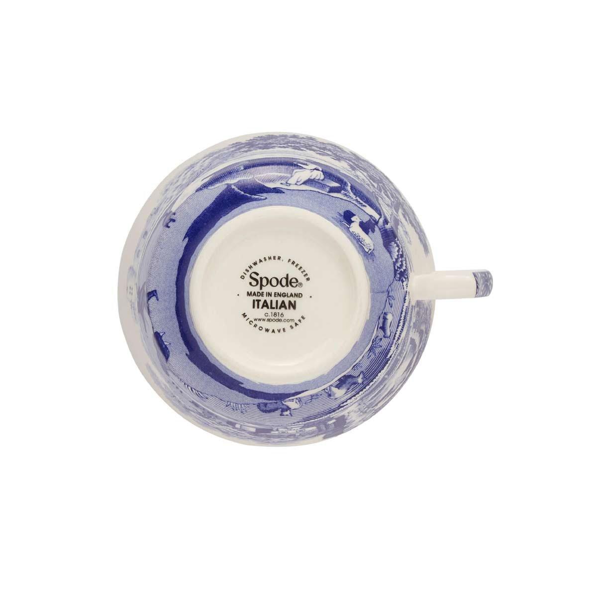 Blue - Spode - Blue Italian Set of 4 Teacups & Saucers - 6