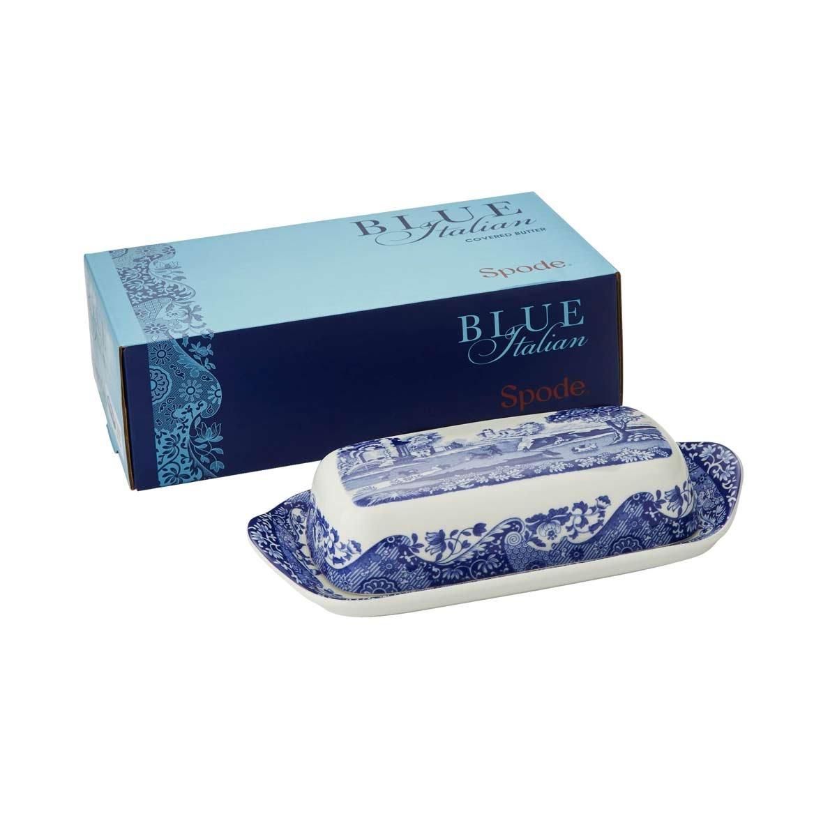 Blue - Spode - Blue Italian Butter Dish - 1